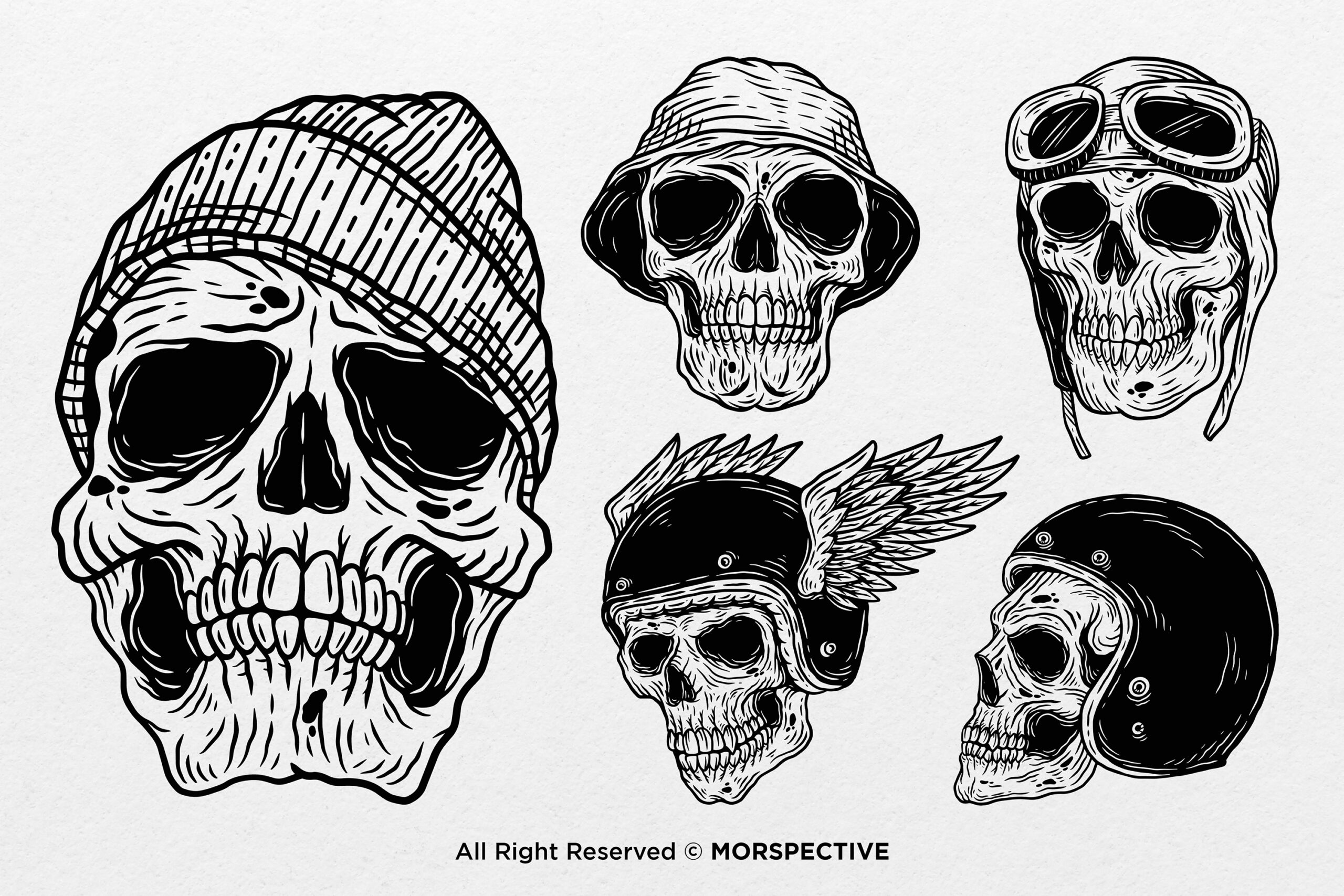 15 Set Bundle Dark Art Skull Rider - Image 3