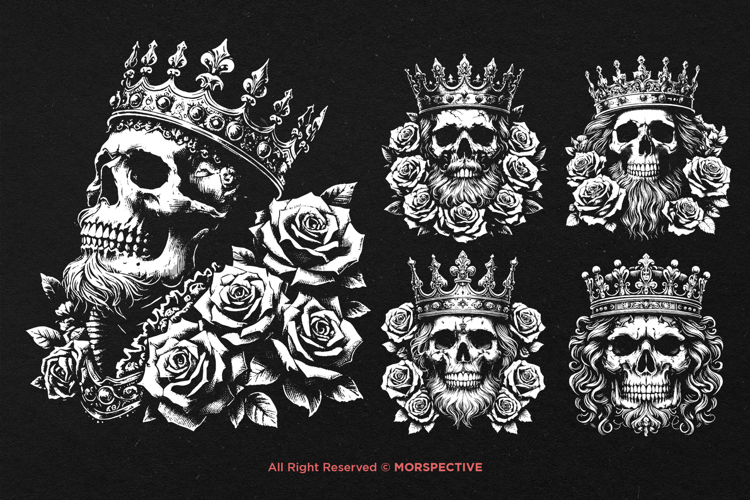 10 Bundle Dark Art Skull King - Image 4