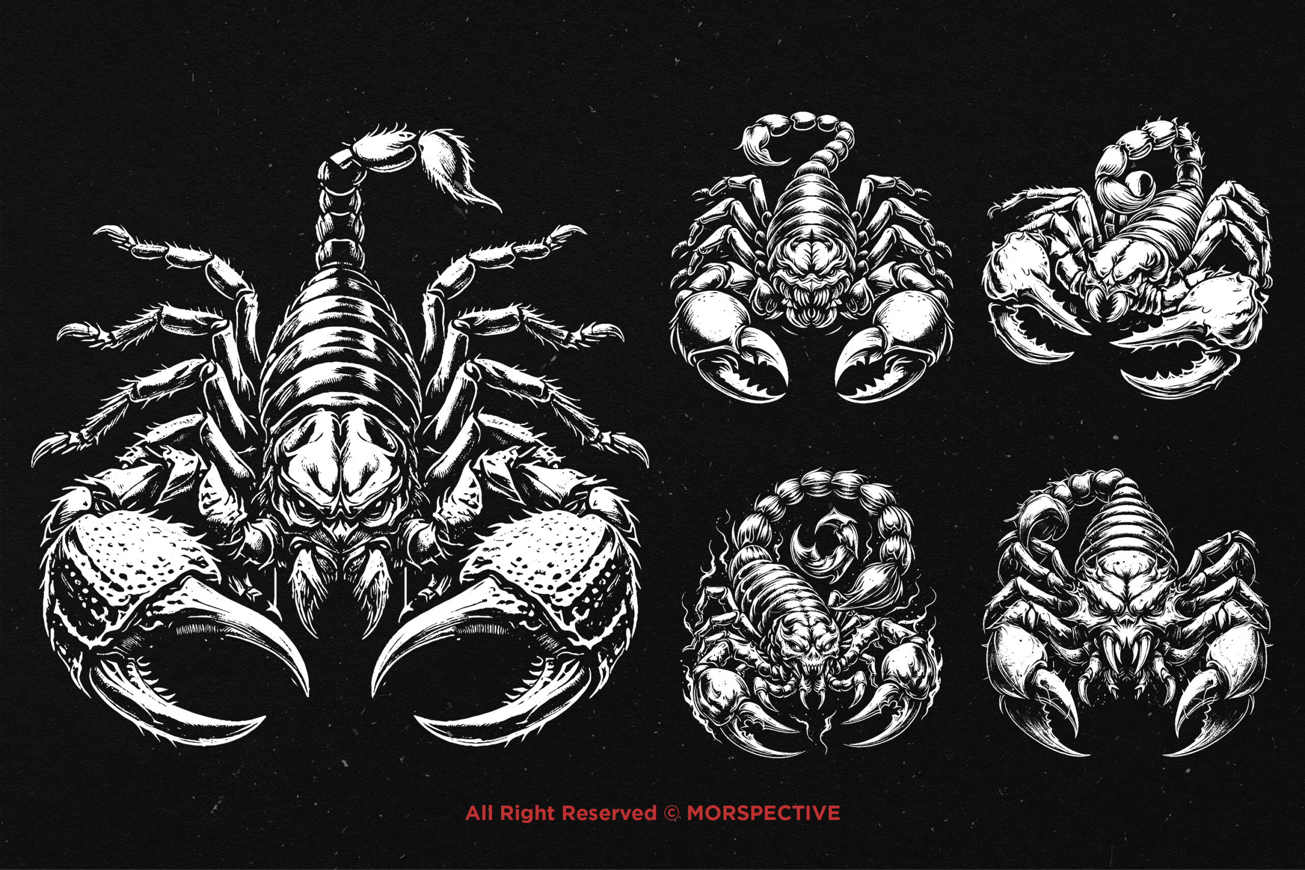 10 Bundle Dark Art Scorpion Skull - Image 4