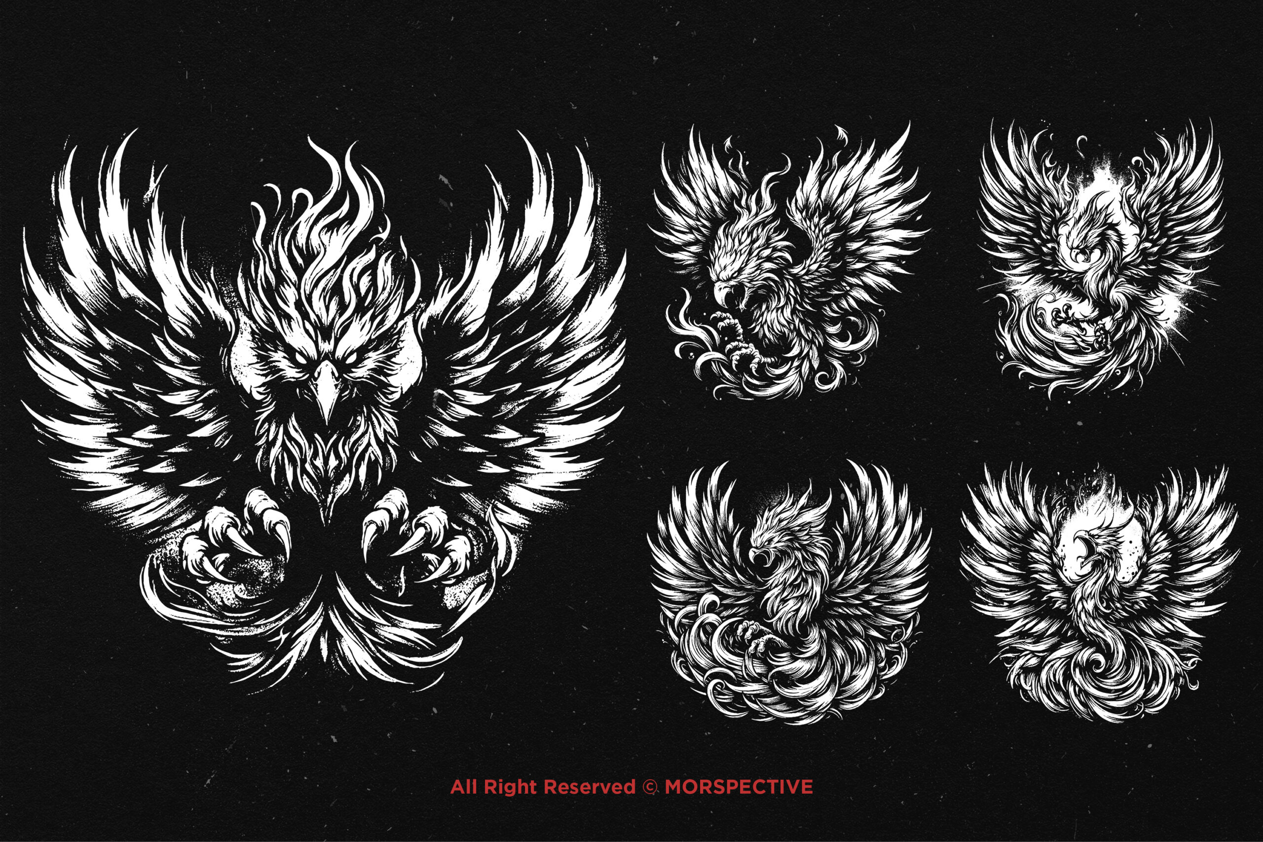 10 Bundle Dark Art Phoenix - Image 3