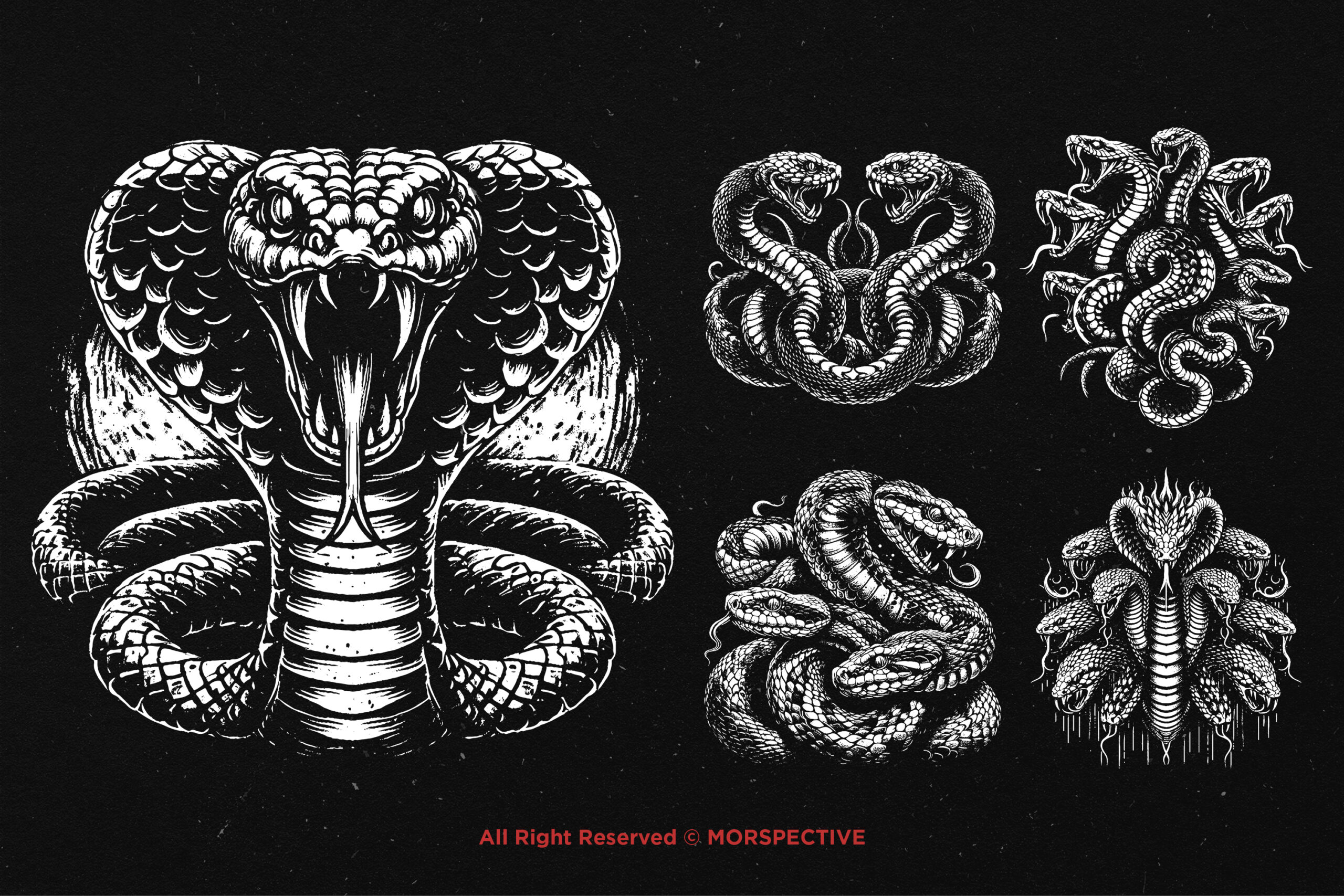 10 Bundle Dark Art Viper Snakes - Image 3