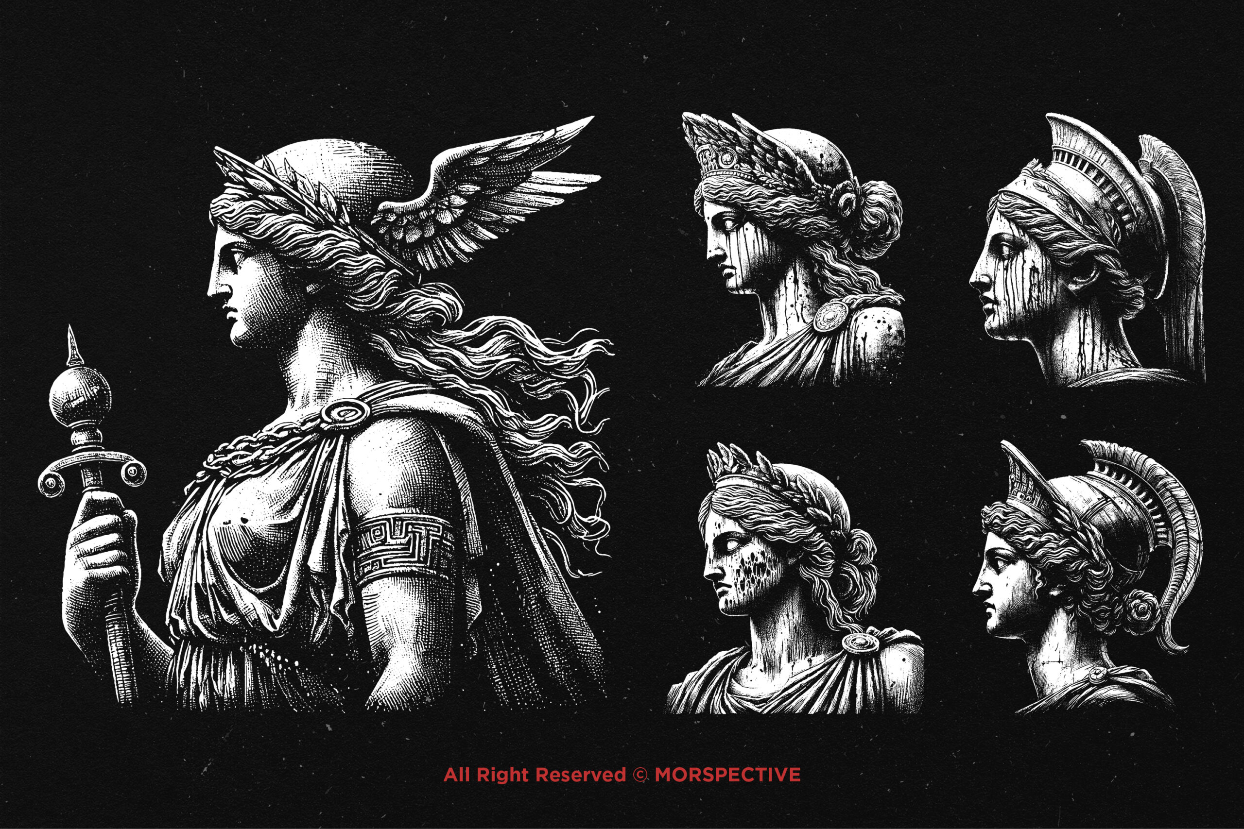 10 Bundle Dark Art Lady Athena 4 10 Bundle Dark Art Lady Athena - Image 4