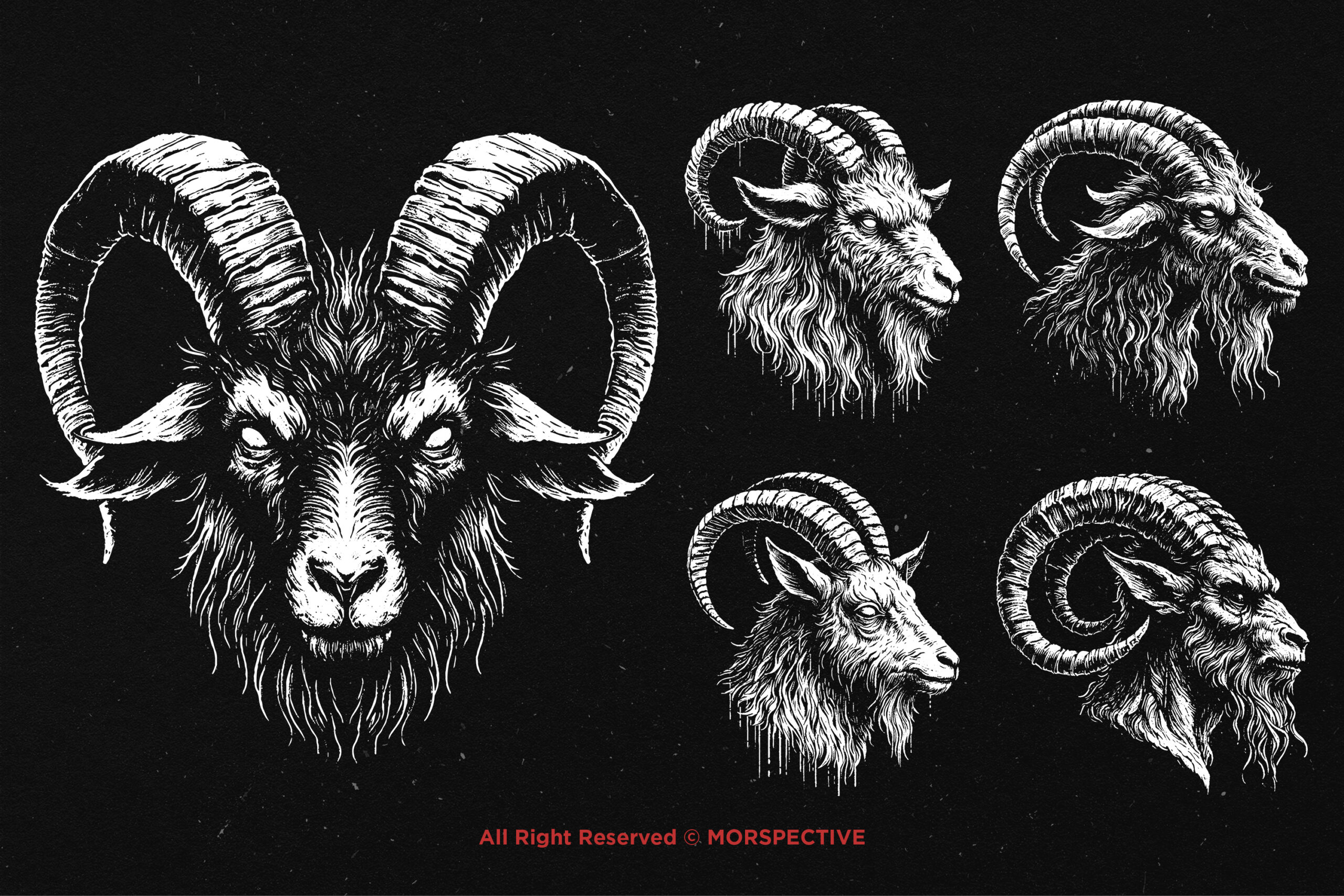 10 Bundle Dark Art Baphomet Goat 4 10 Bundle Dark Art Baphomet Goat - Image 4