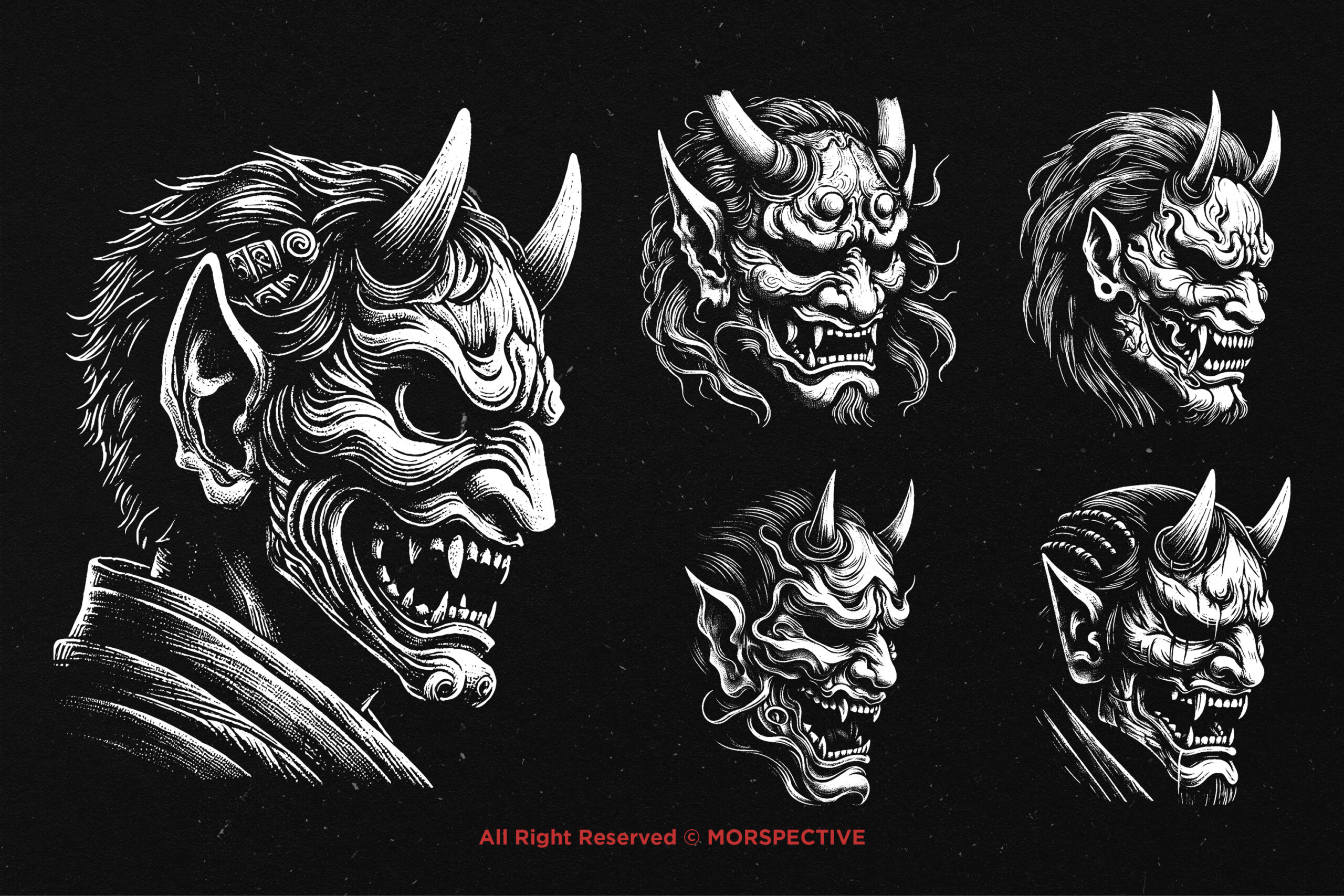 10 Bundle Dark Art Tengu Mask 4 10 Bundle Dark Art Tengu Mask - Image 4