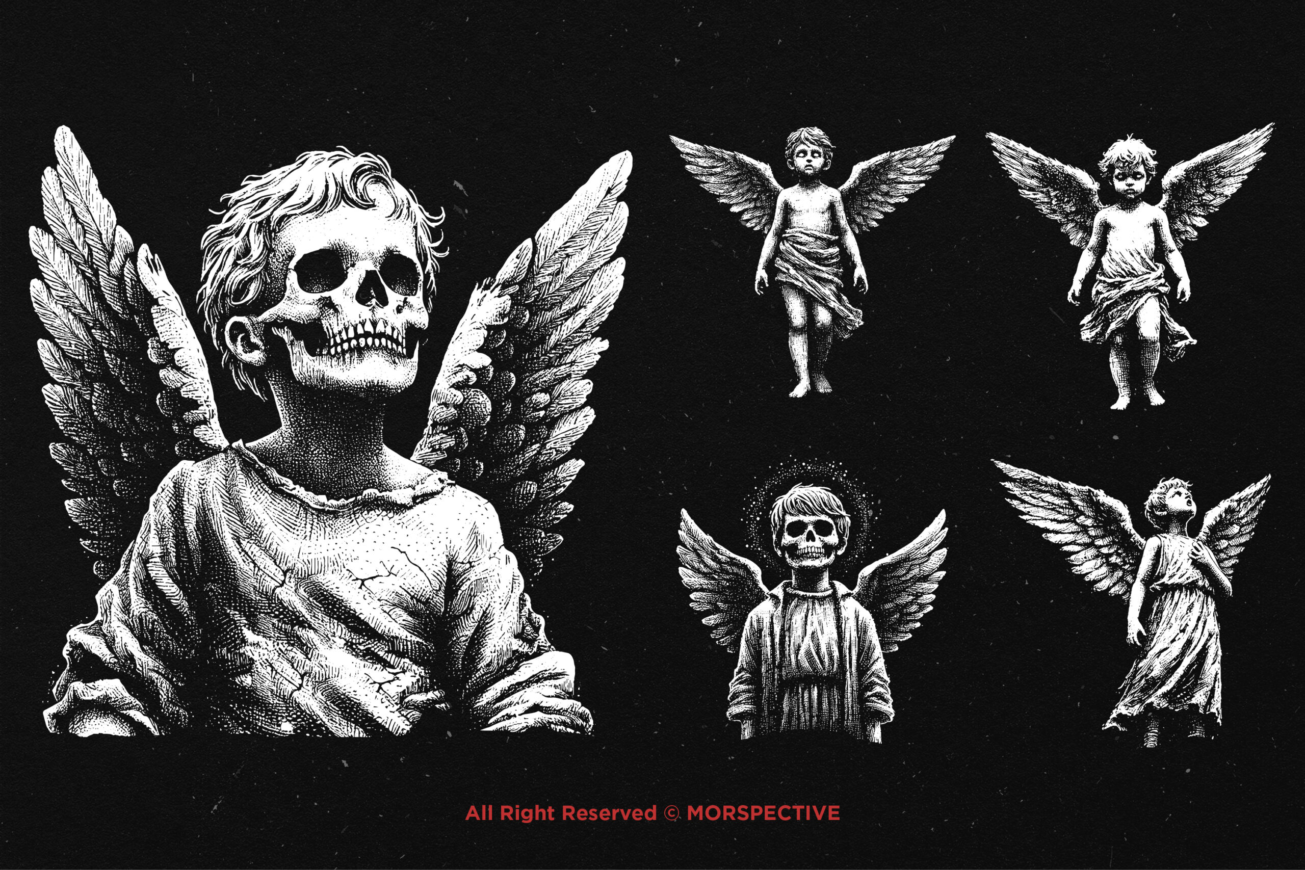 10 Bundle Dark Art Skull Kids Angel 4 10 Bundle Dark Art Skull Kids Angel - Image 4