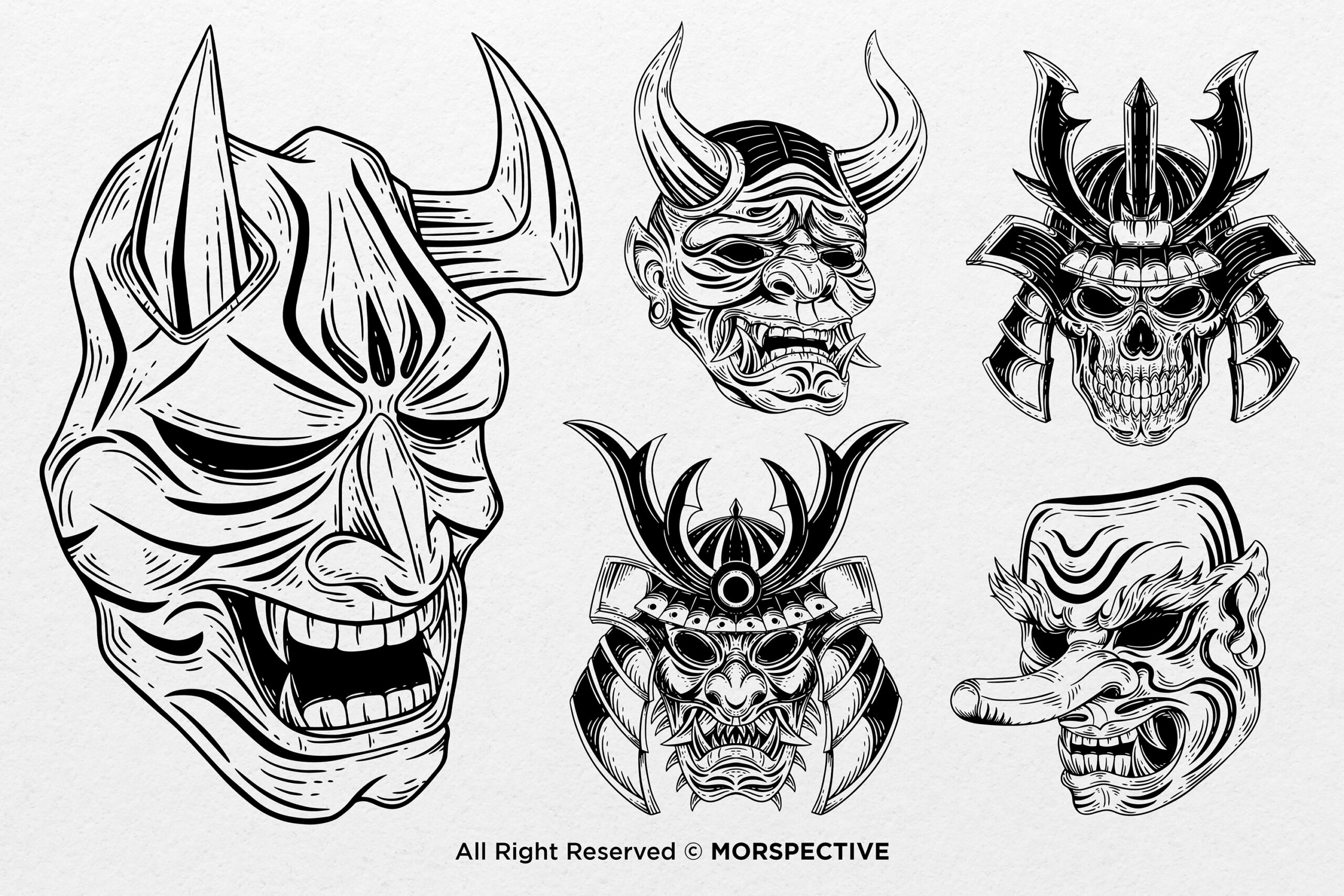 15 Set Bundle Japanese Demon Mask - Image 3
