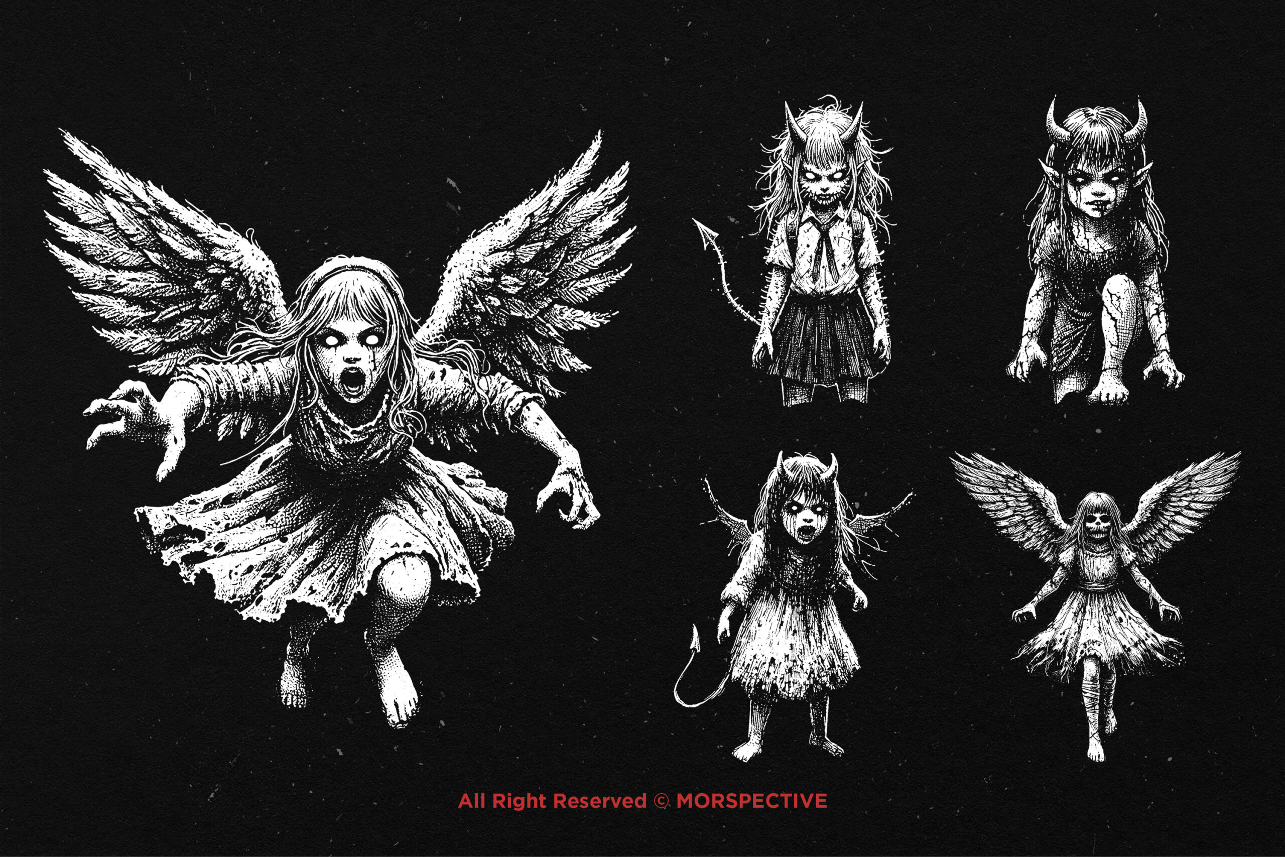 10 Bundle Dark Art Demon Girl 4 10 Bundle Dark Art Demon Girl - Image 4