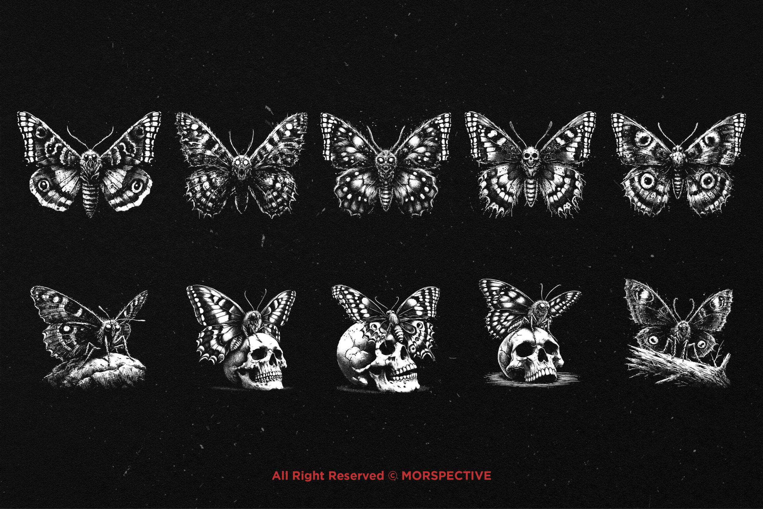 10 Bundle Dark Art Butterfly - Image 5