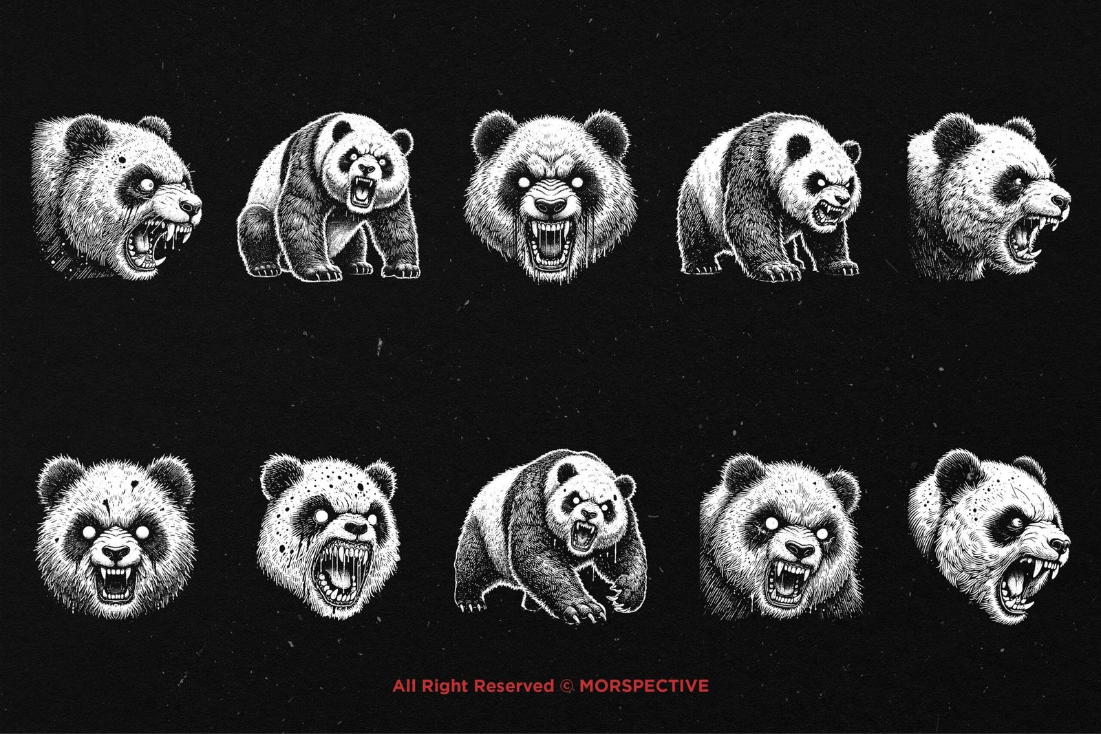 10 Bundle Dark Art Panda Beast 5 10 Bundle Dark Art Panda Beast - Image 5