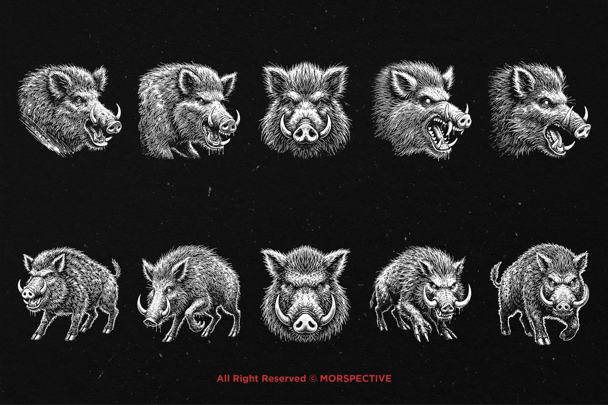 10 Bundle Dark Art Wild Boar - Image 5
