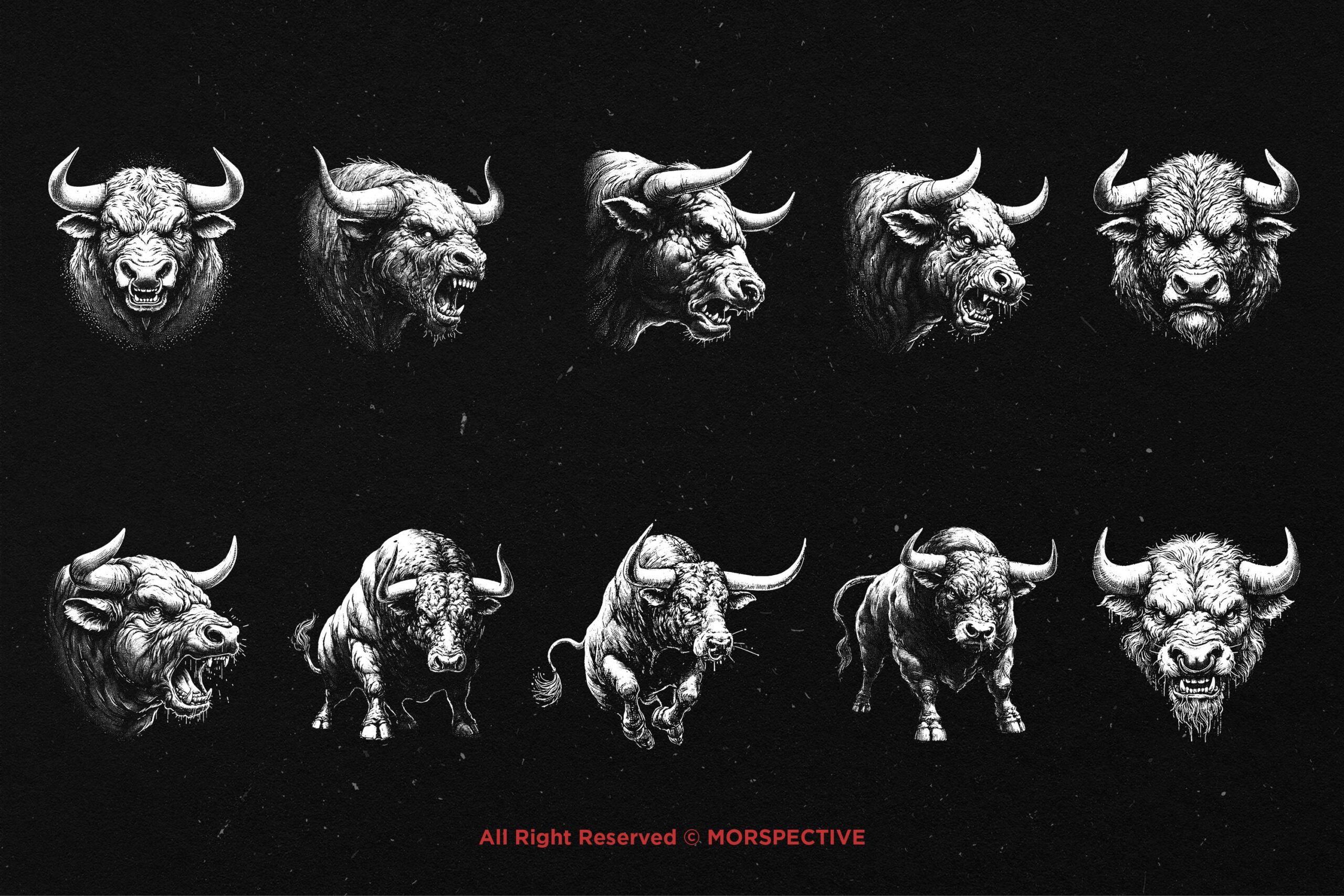 10 Bundle Dark Art Bulls Beast - Image 5