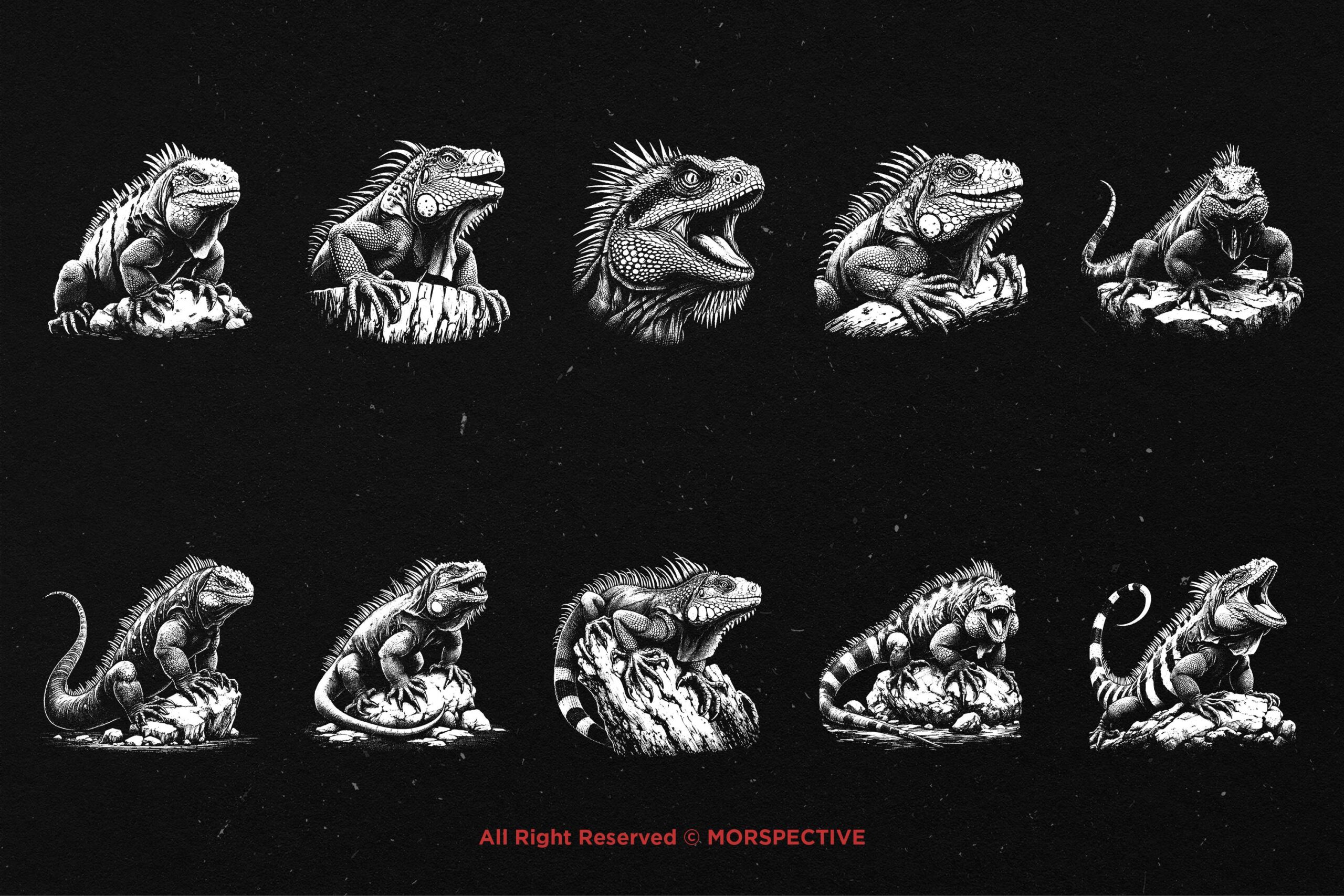 10 Bundle Dark Art Lizard Reptils - Image 5