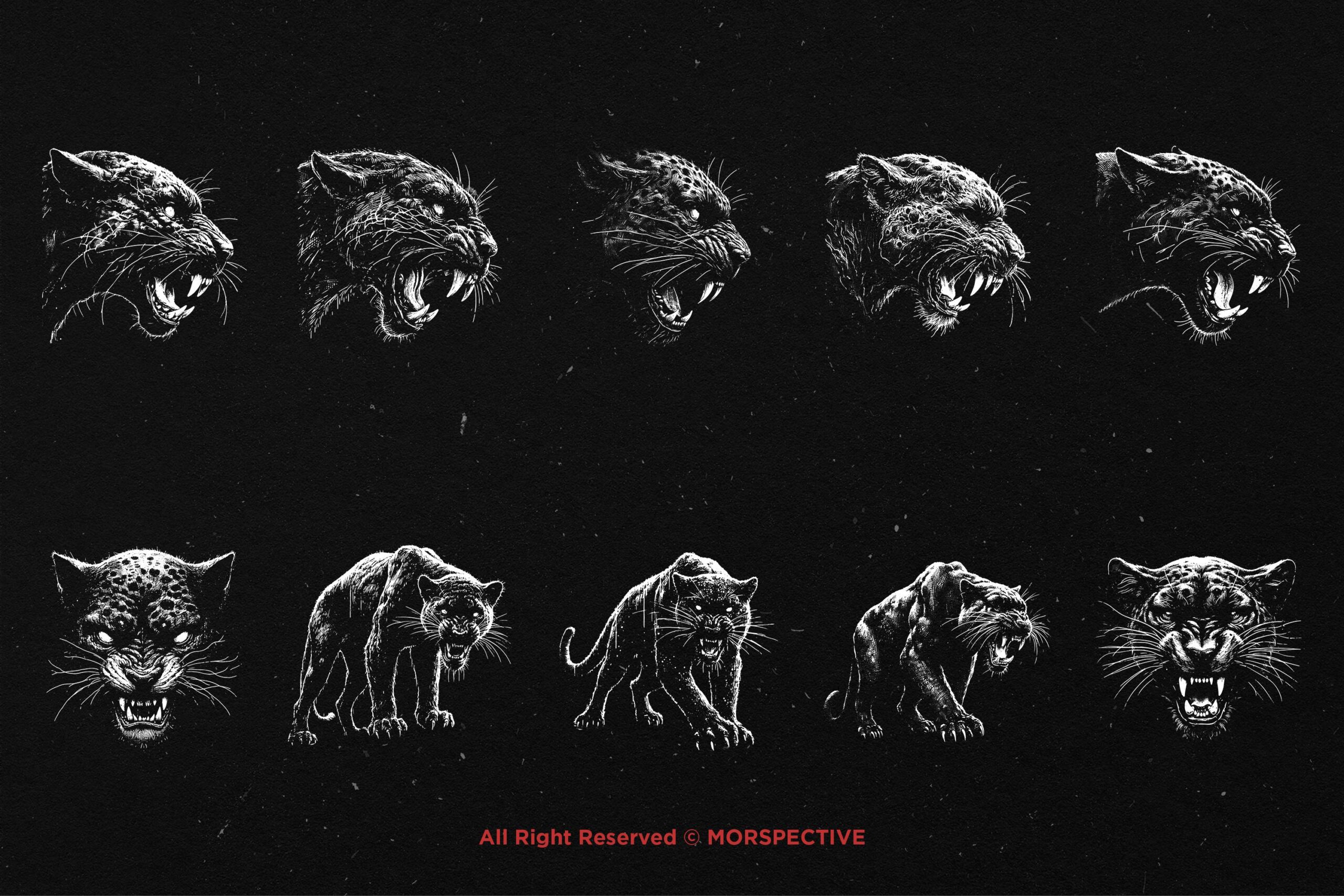 10 Bundle Dark Art Panther Beast - Image 5