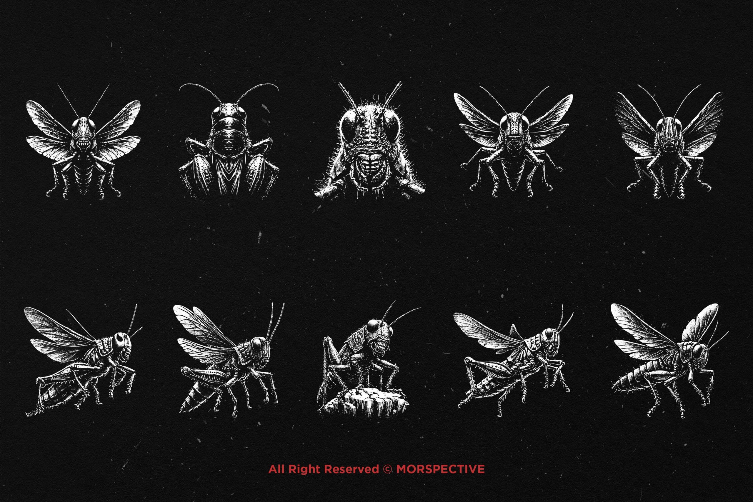 10 Bundle Dark Art Grasshopper - Image 5