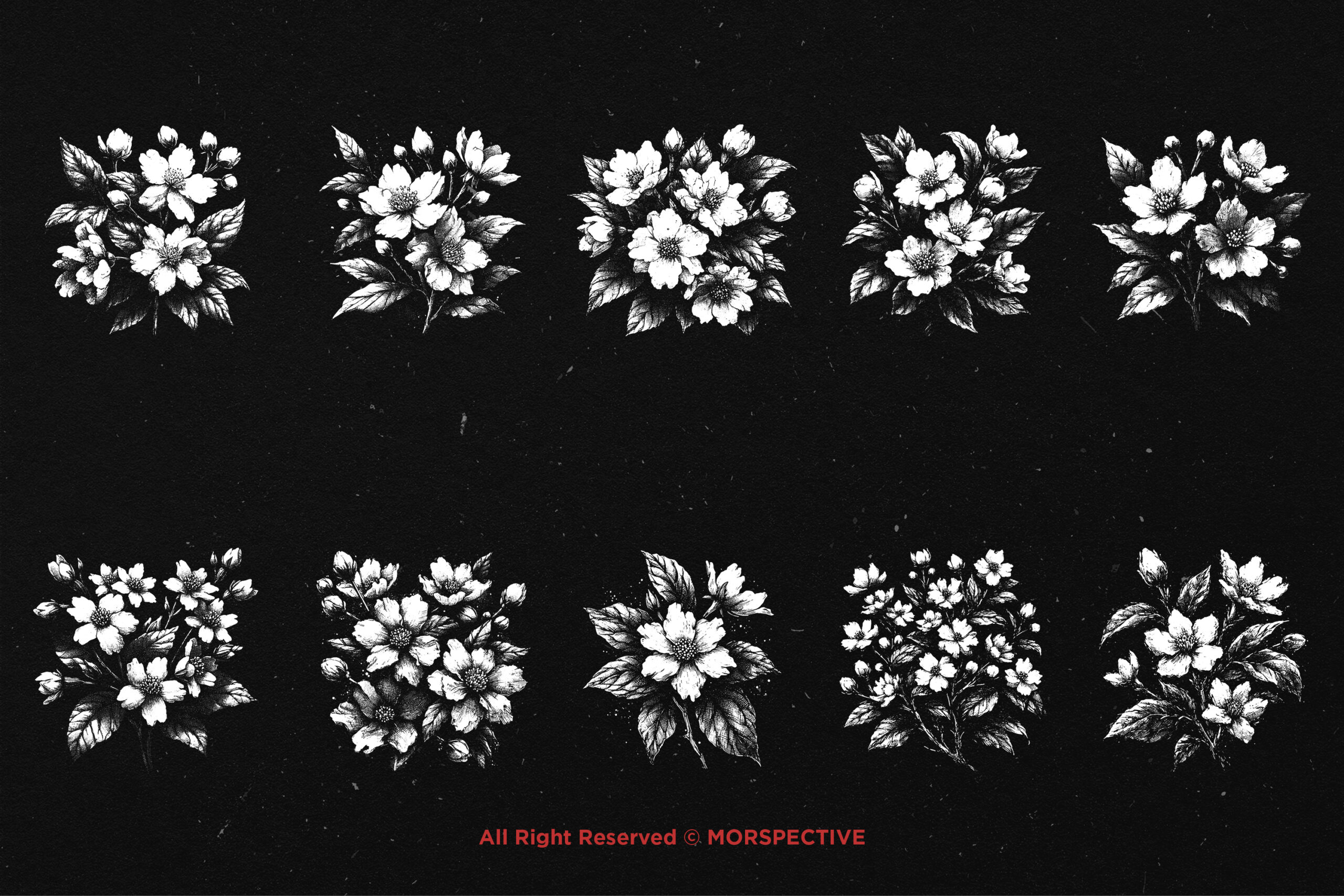 10 Bundle Dark Art Jasmine Flower 5 10 Bundle Dark Art Jasmine Flower - Image 5