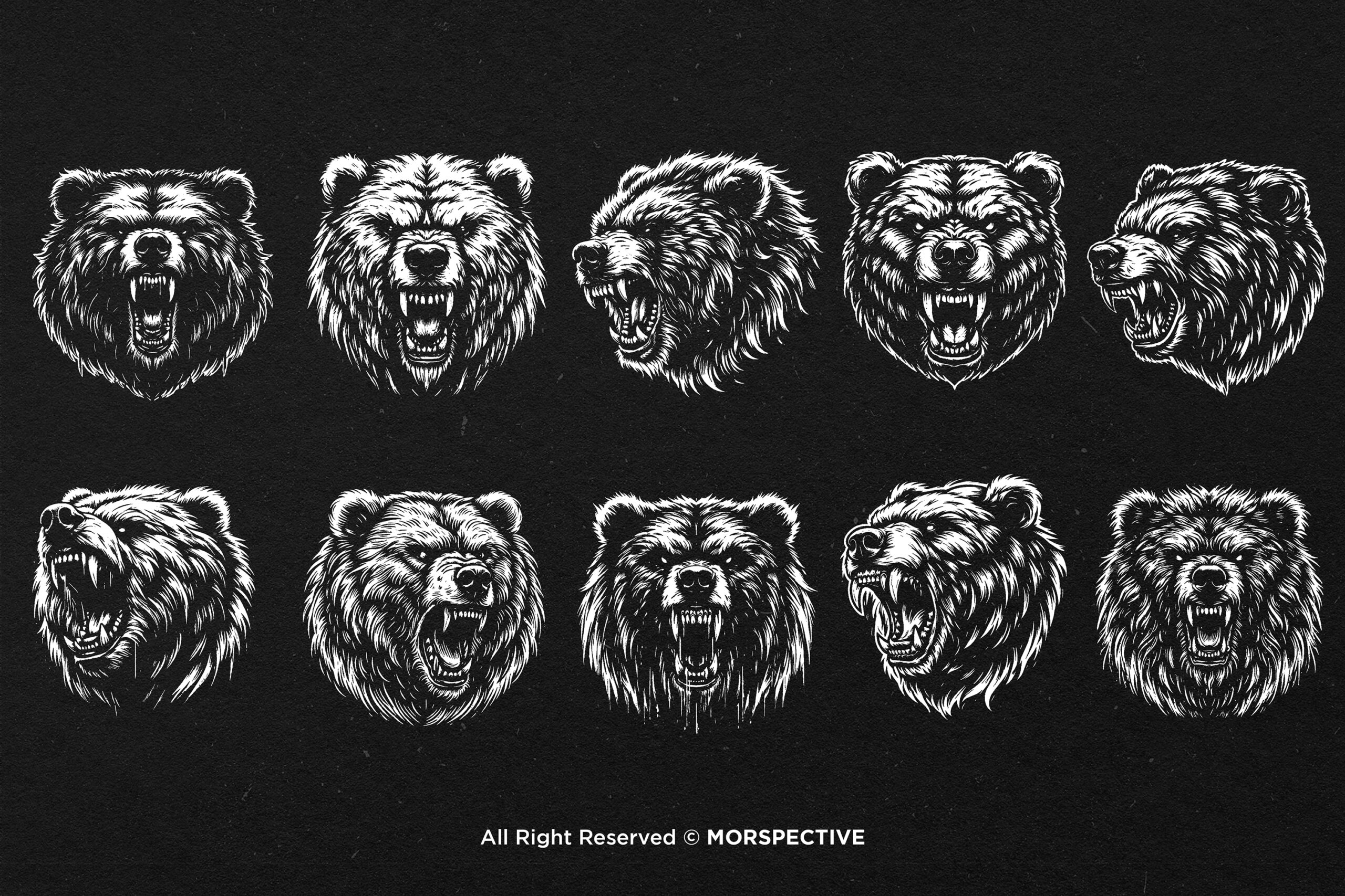 10 Bundle Dark Art Bear Beast - Image 5