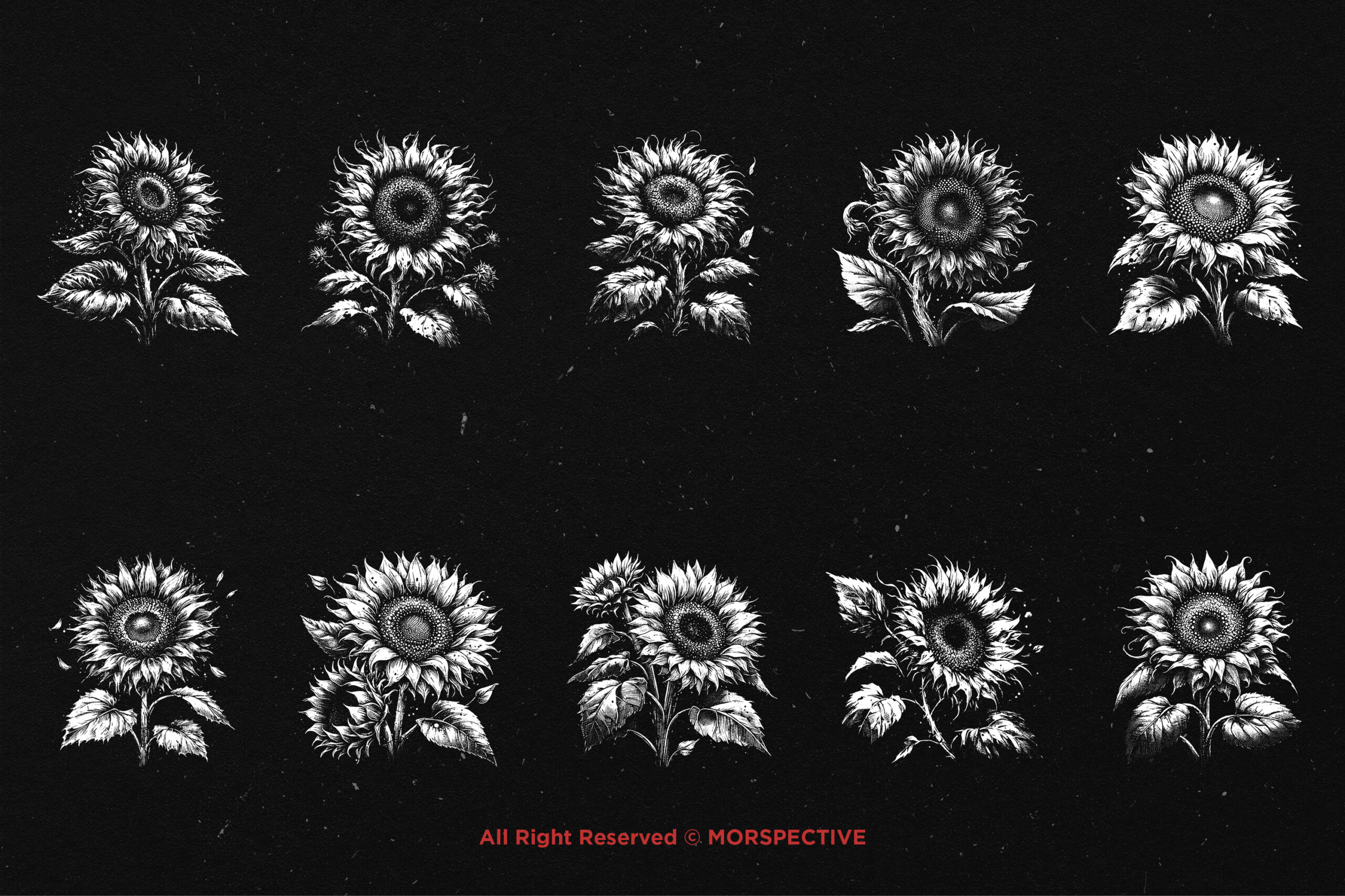 10 Bundle Dark Art Sun Flower 5 10 Bundle Dark Art Sun Flower - Image 5