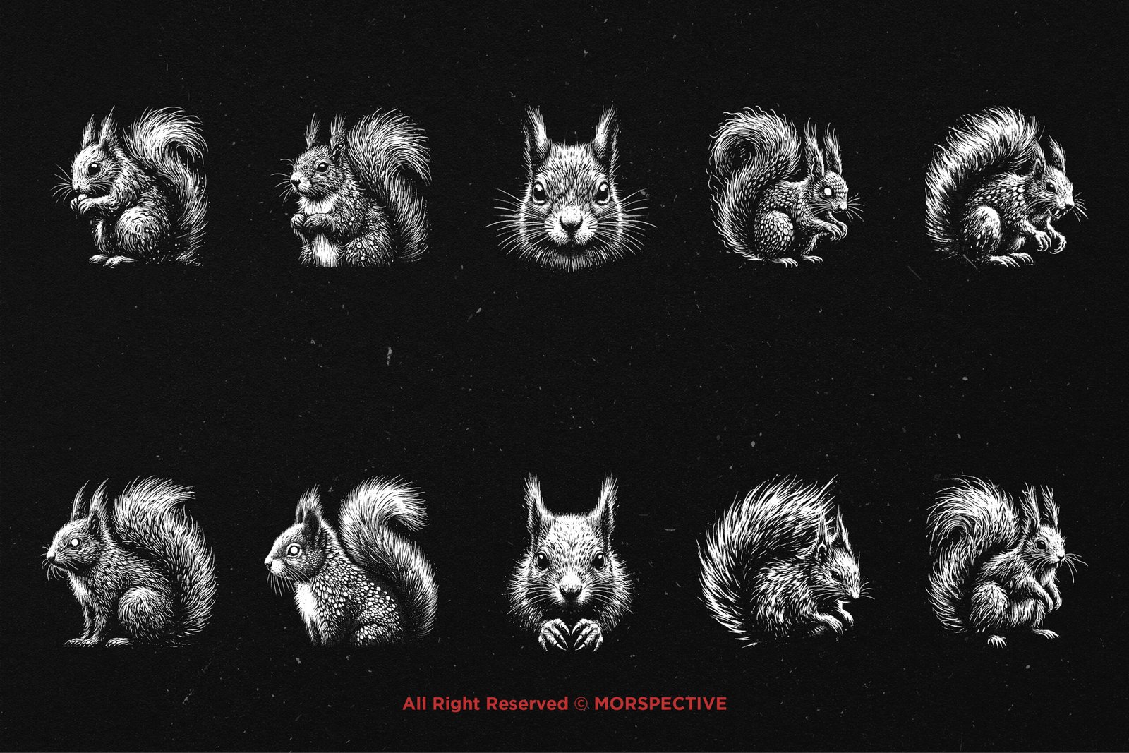 10 Bundle Dark Art Squirrel 5 10 Bundle Dark Art Squirrel - Image 5
