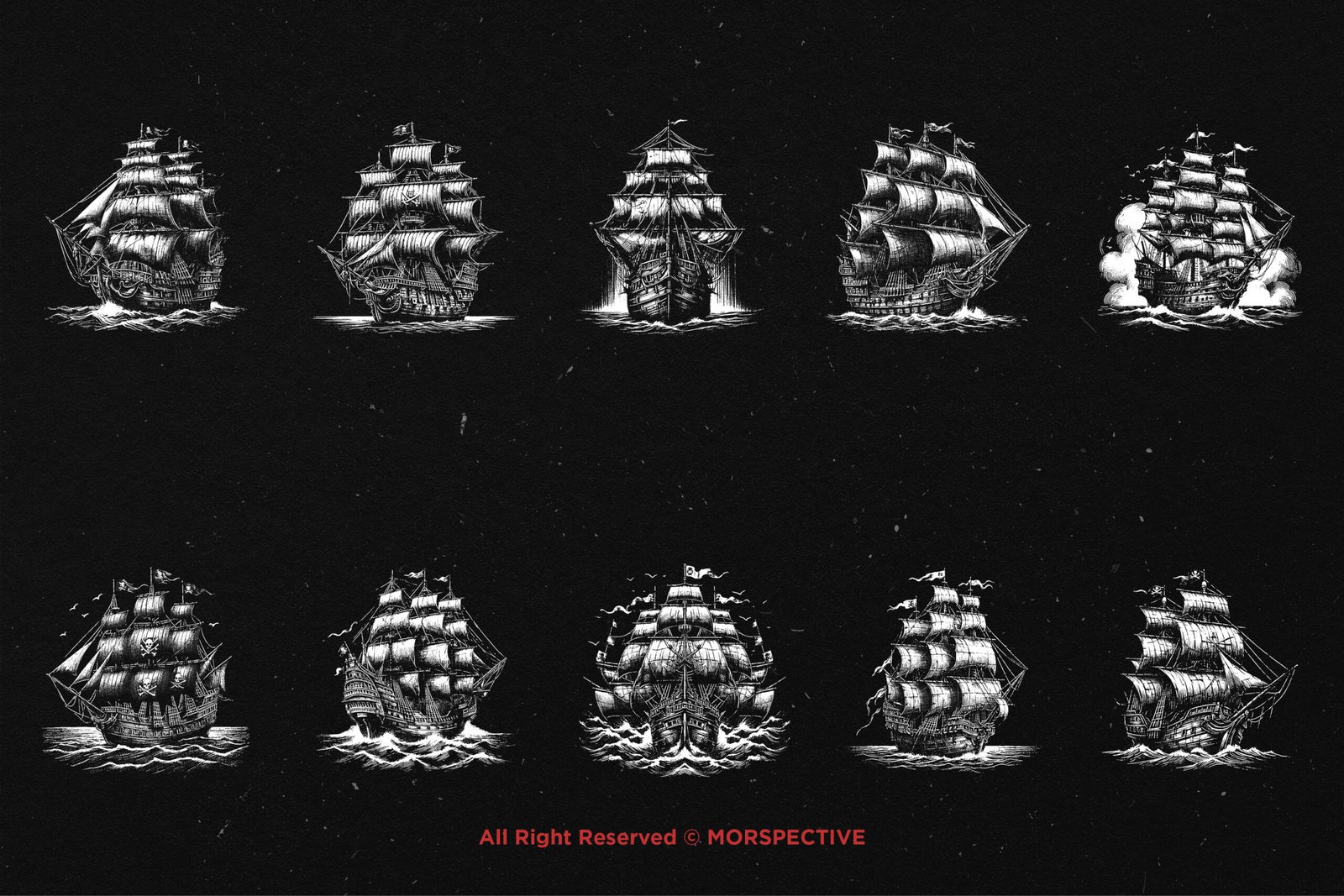 10 Bundle Dark Art Pirates Ship 5 10 Bundle Dark Art Pirates Ship - Image 5