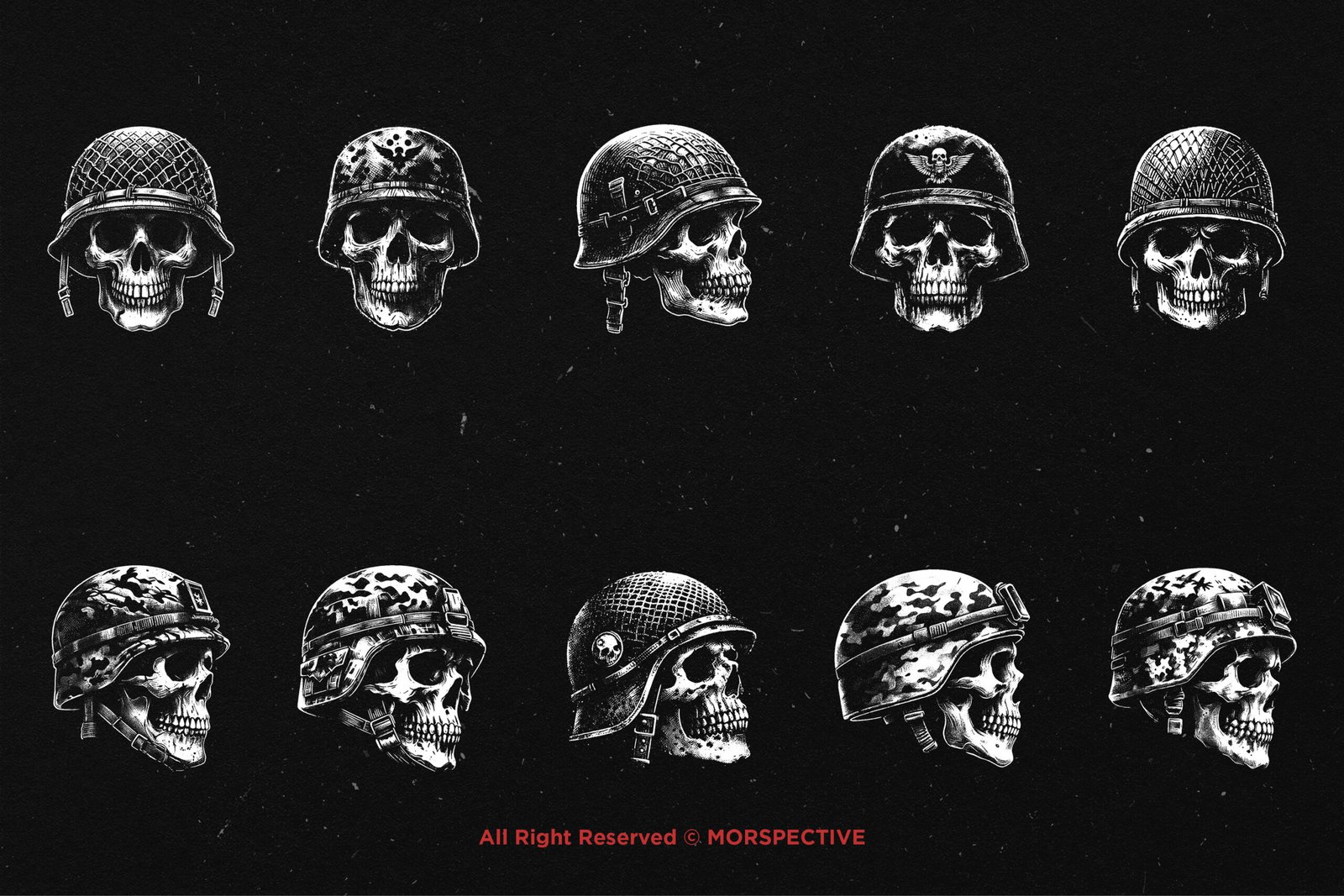 10 Bundle Dark Art Skull Army 5 10 Bundle Dark Art Skull Army - Image 5