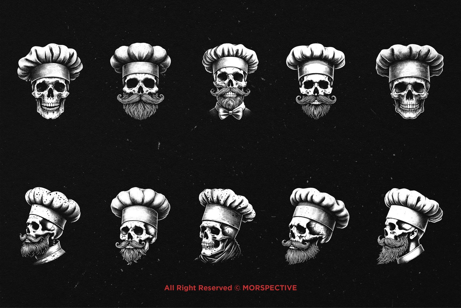 10 Bundle Dark Art Skull Chef 5 10 Bundle Dark Art Skull Chef - Image 5