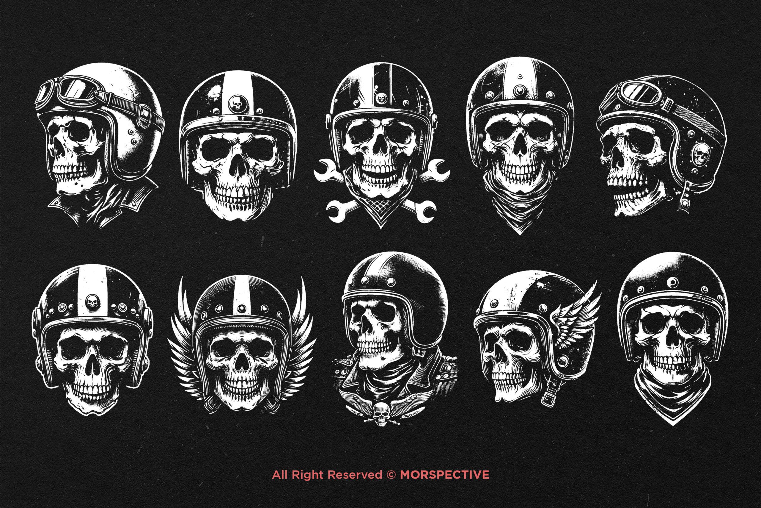 10 Bundle Dark Art Skull Rider - Image 5