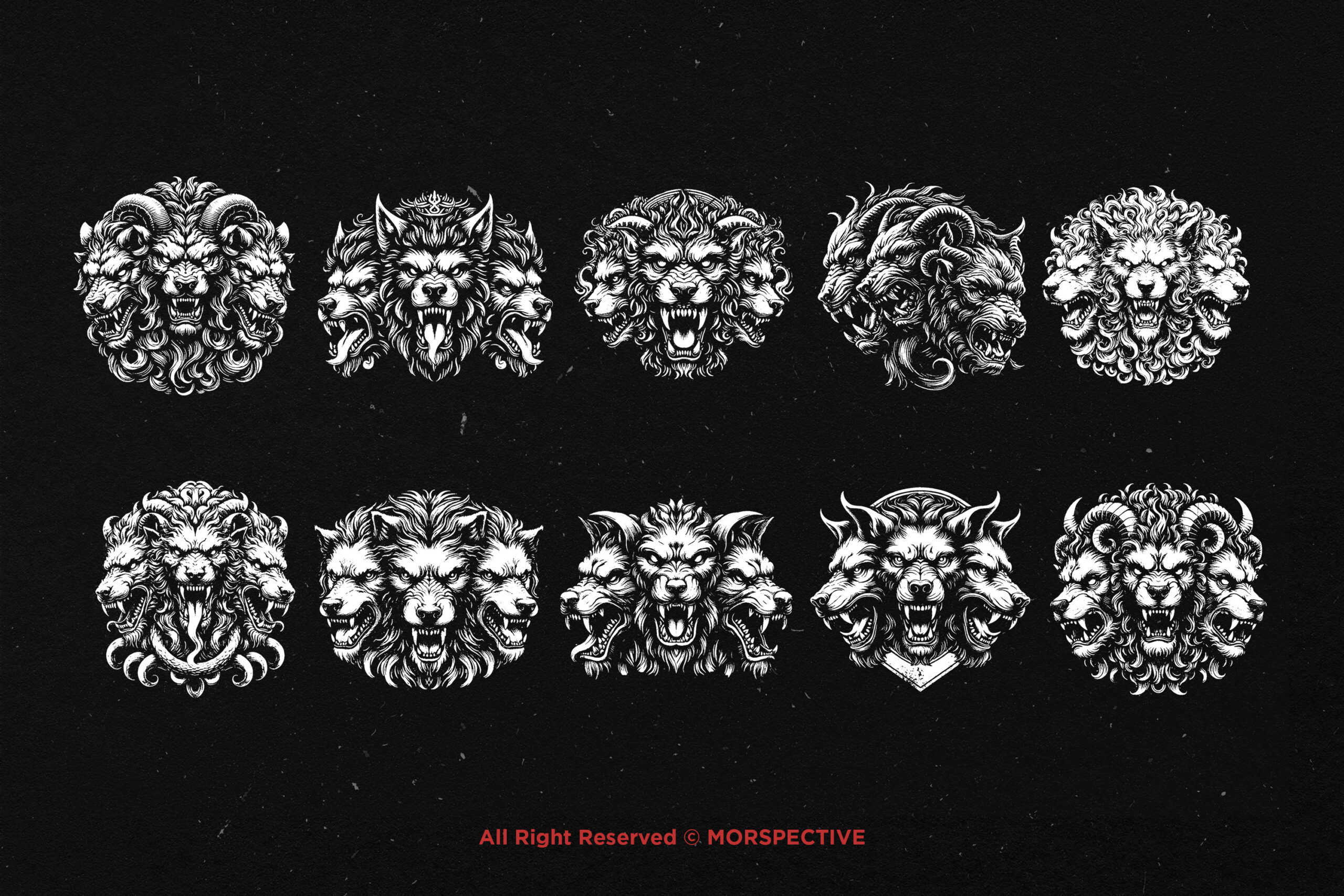 10 Bundle Dark Art Cerberus Mythical - Image 5