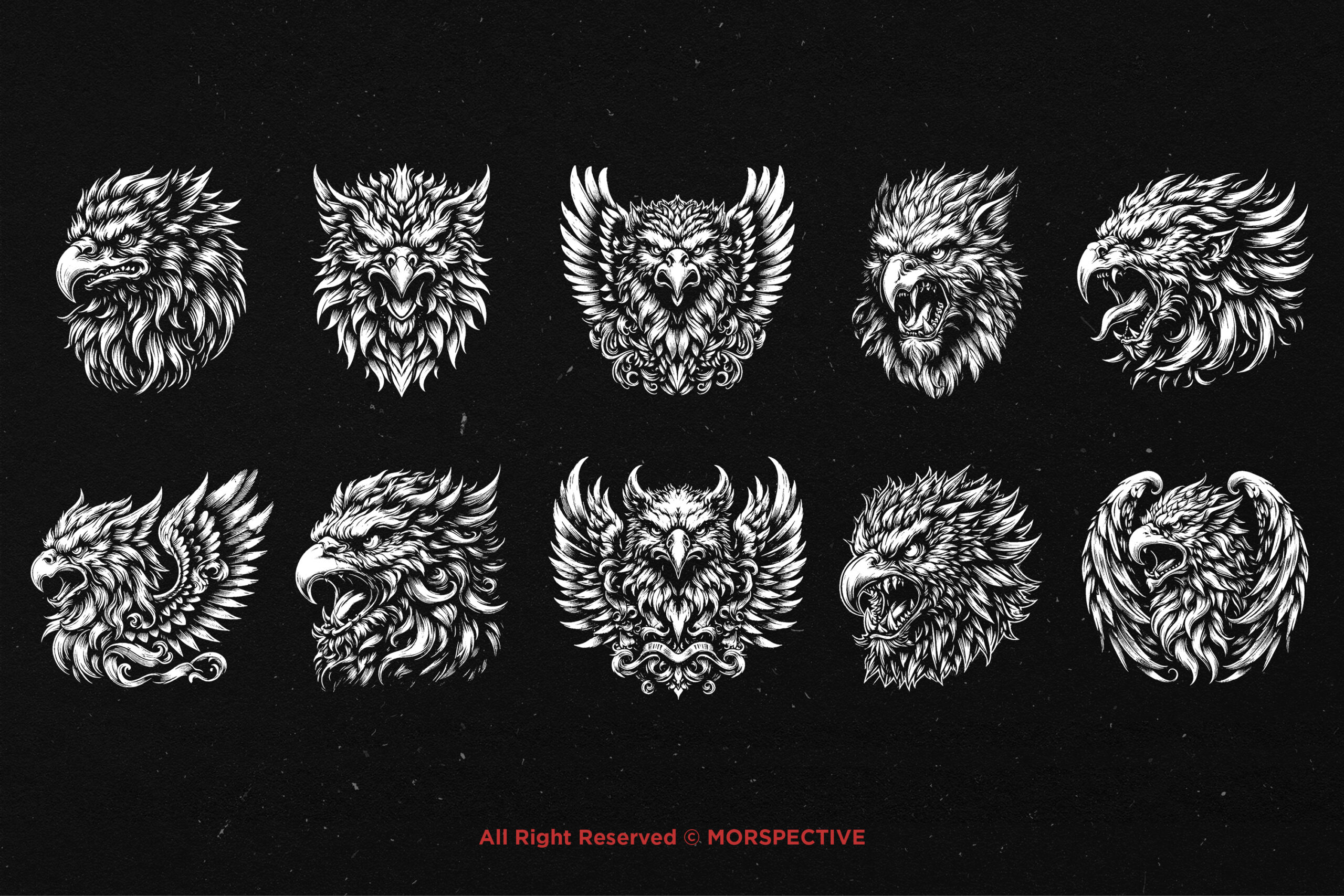 10 Bundle Dark Art Griffin - Image 5
