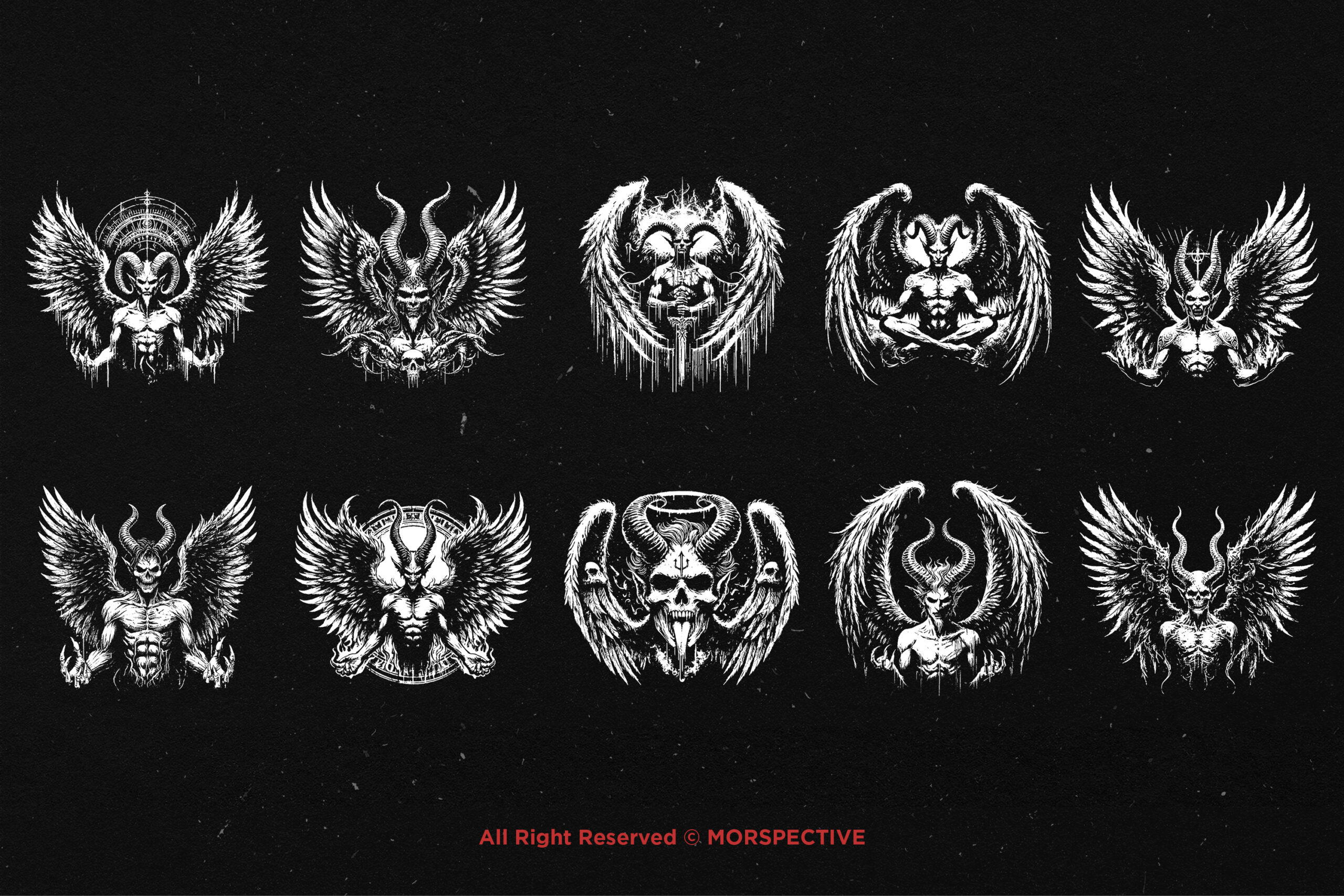 10 Bundle Dark Art Lucifer Angel - Image 5