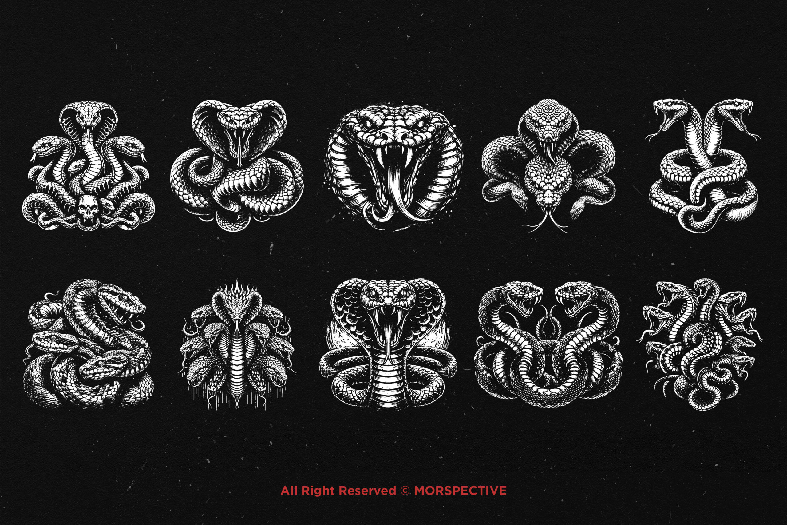 10 Bundle Dark Art Viper Snakes - Image 5