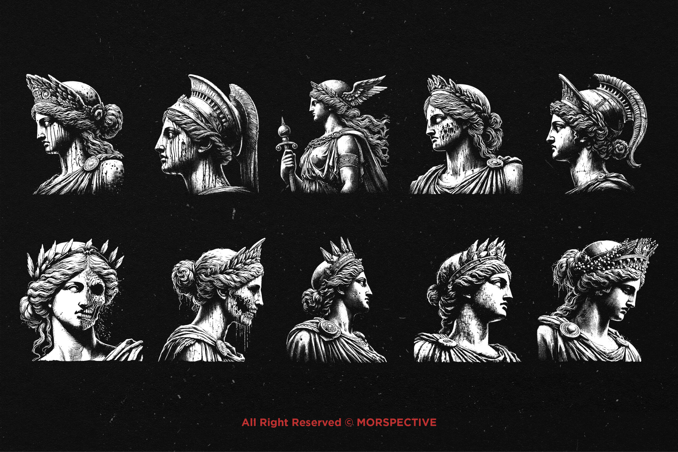 10 Bundle Dark Art Lady Athena 5 10 Bundle Dark Art Lady Athena - Image 5