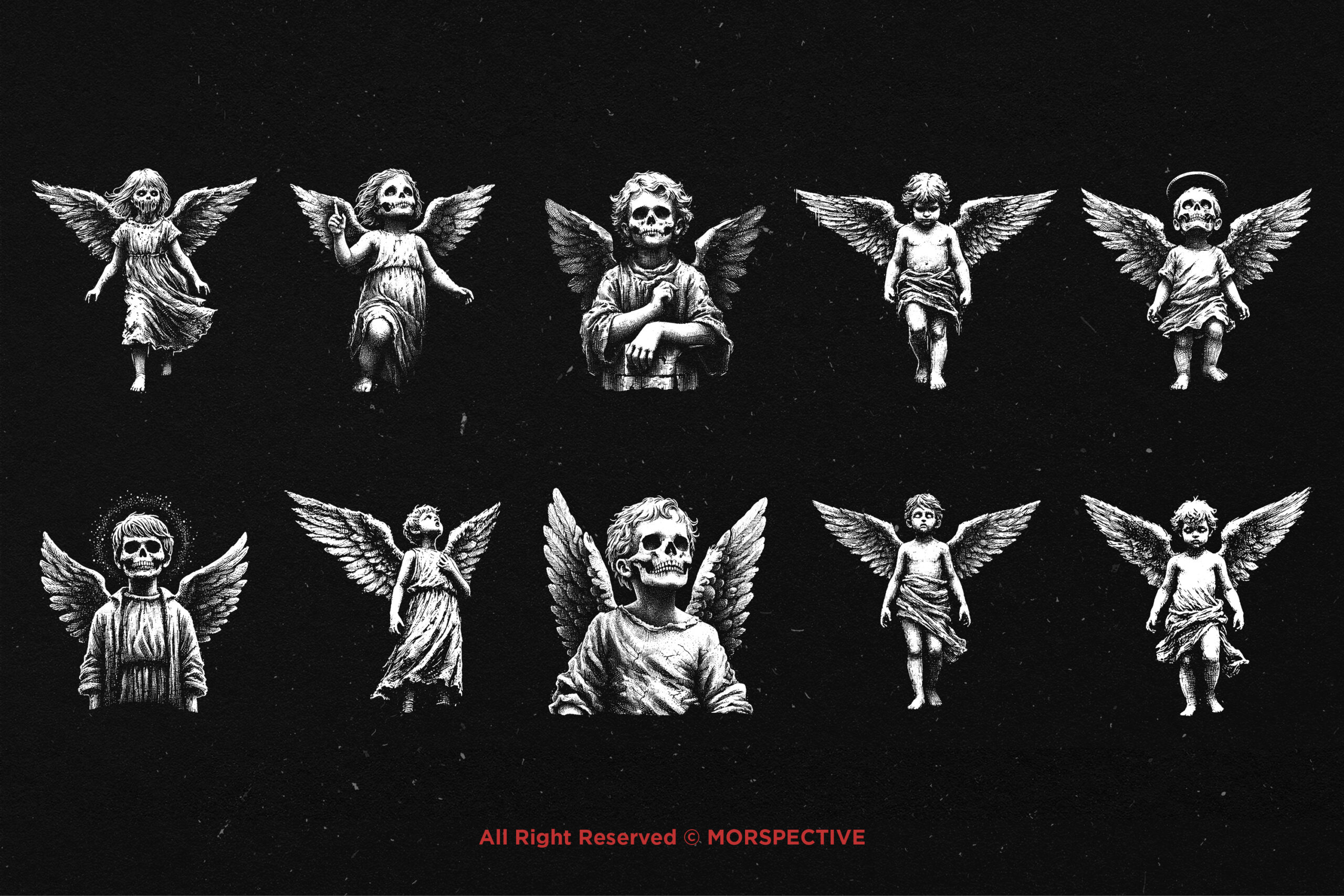 10 Bundle Dark Art Skull Kids Angel 5 10 Bundle Dark Art Skull Kids Angel - Image 5