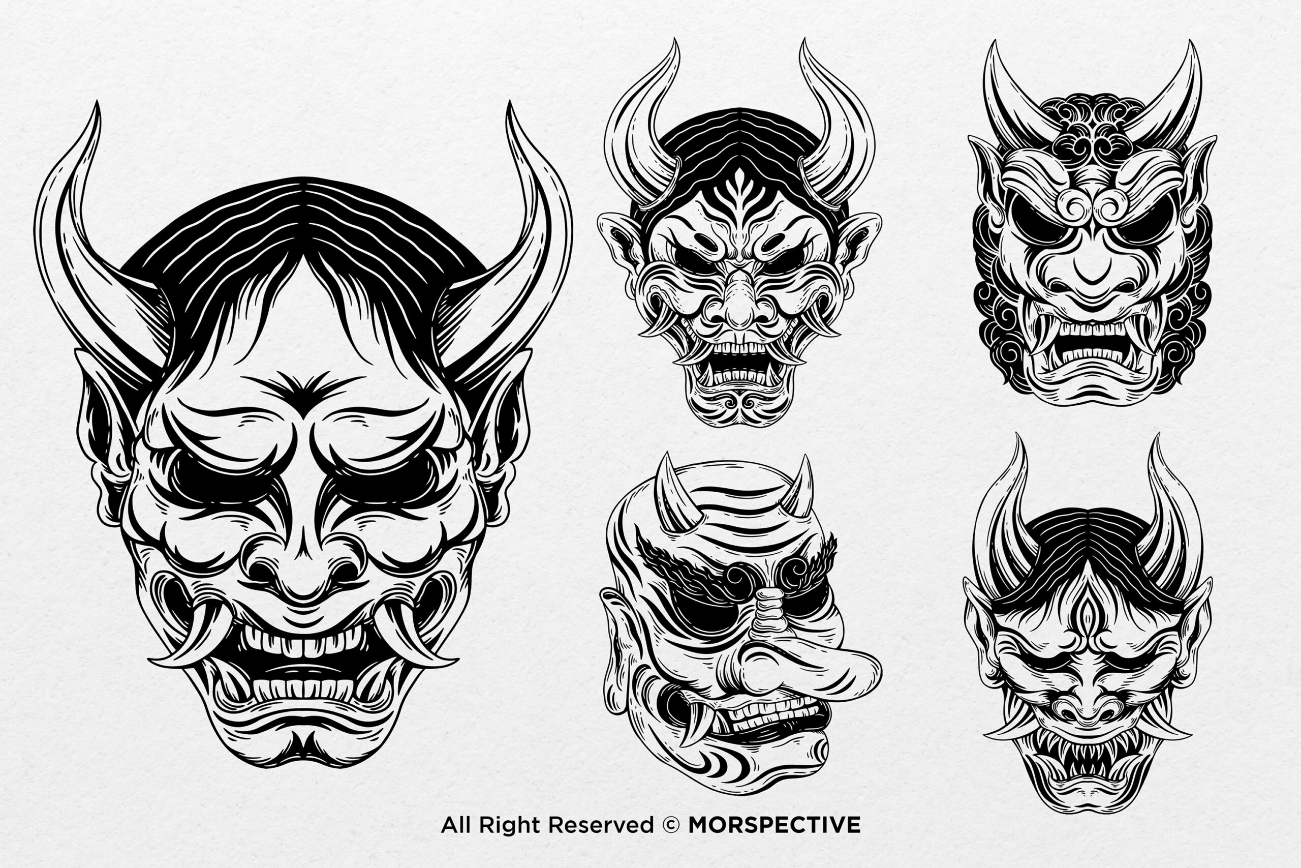 15 Set Bundle Japanese Demon Mask - Image 4