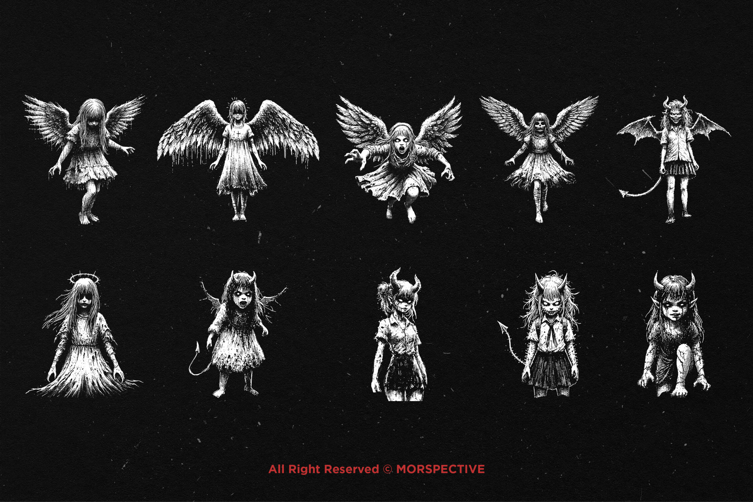 10 Bundle Dark Art Demon Girl 5 10 Bundle Dark Art Demon Girl - Image 5