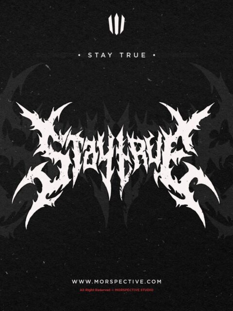 🔥- STAY TRUE - Custom Logo
 Crafted by #Morspective

-Exclusive Logo Design.
-Text & color can request.
-PNG 600 DPI.
-Vector AI and EPS files.
-Another files can request.

Licensed : 
-Full Copyright 
-Commercial License.

Need Custom Design or Logo?, 
Contact me at :
Morspective@gmail.com

Need More Dark Design? visit :
www.morspective.com

#metalfont  #deathmetallogo #darkart #horrorart #blackmetalfont #customdesign #deathmetalfont #clothingdesign  #darklogo #darklettering