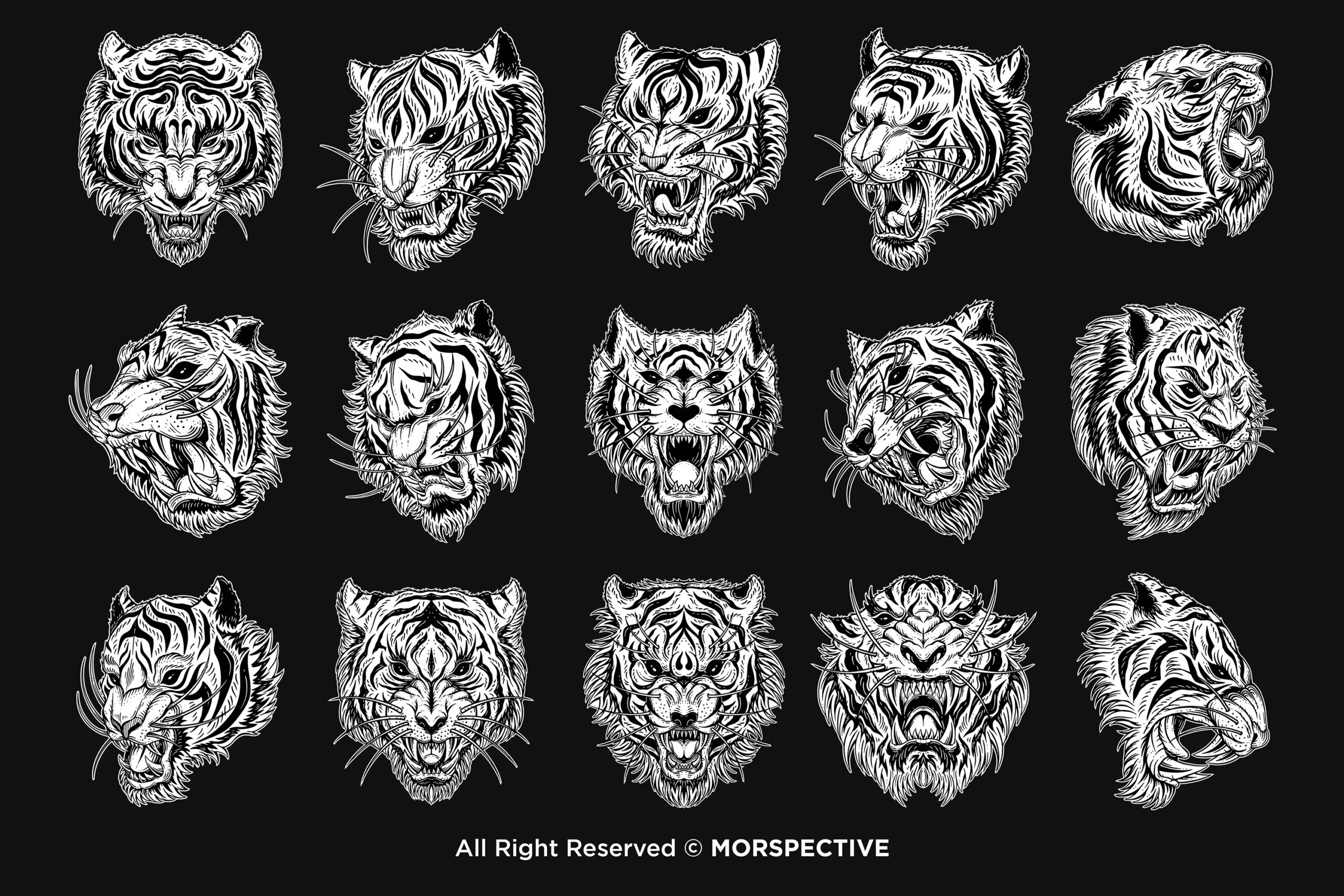 15 Bundle Dark Tiger Animal Beast - Image 5