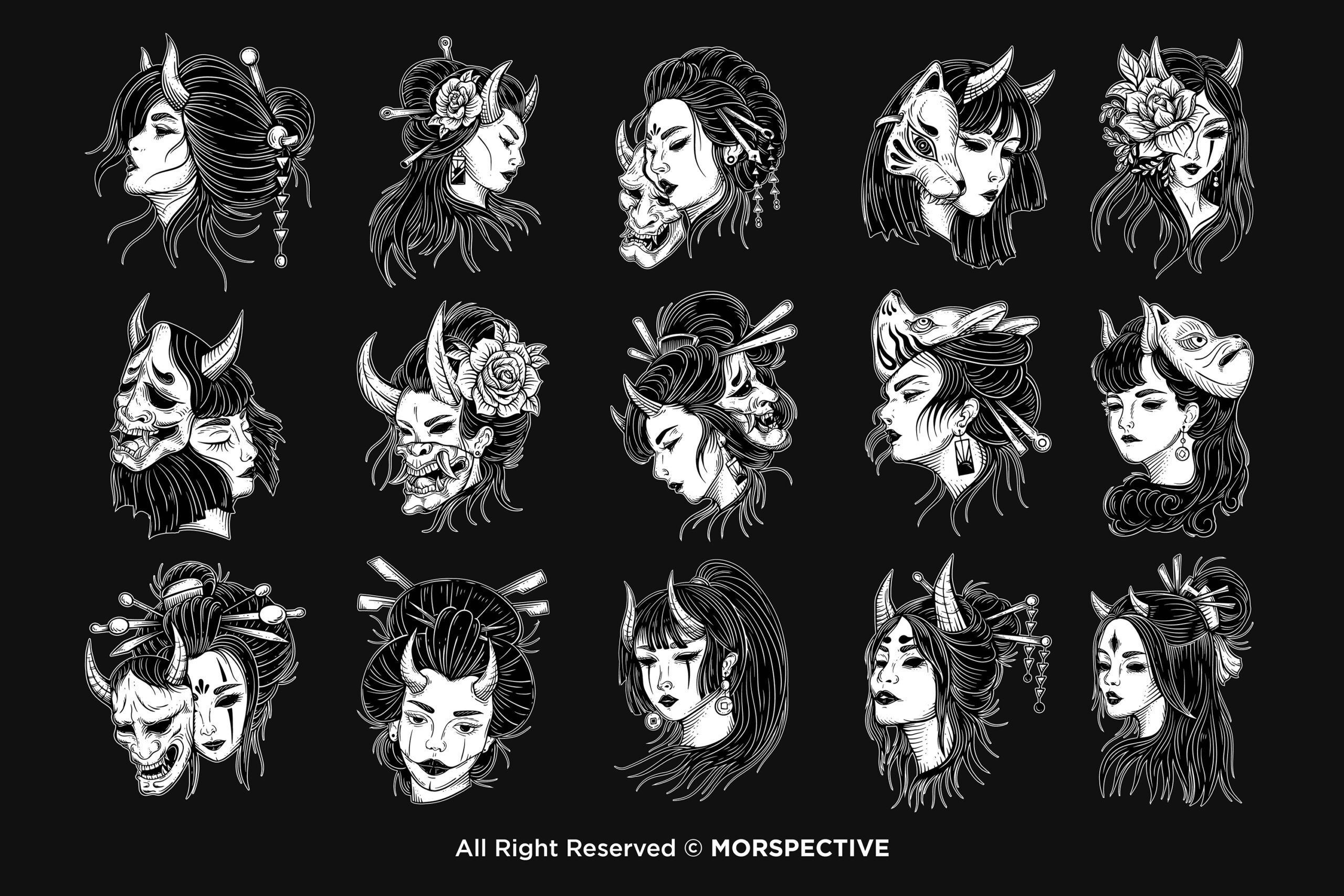 15 Bundle Japanese Girl Geisha - Image 5