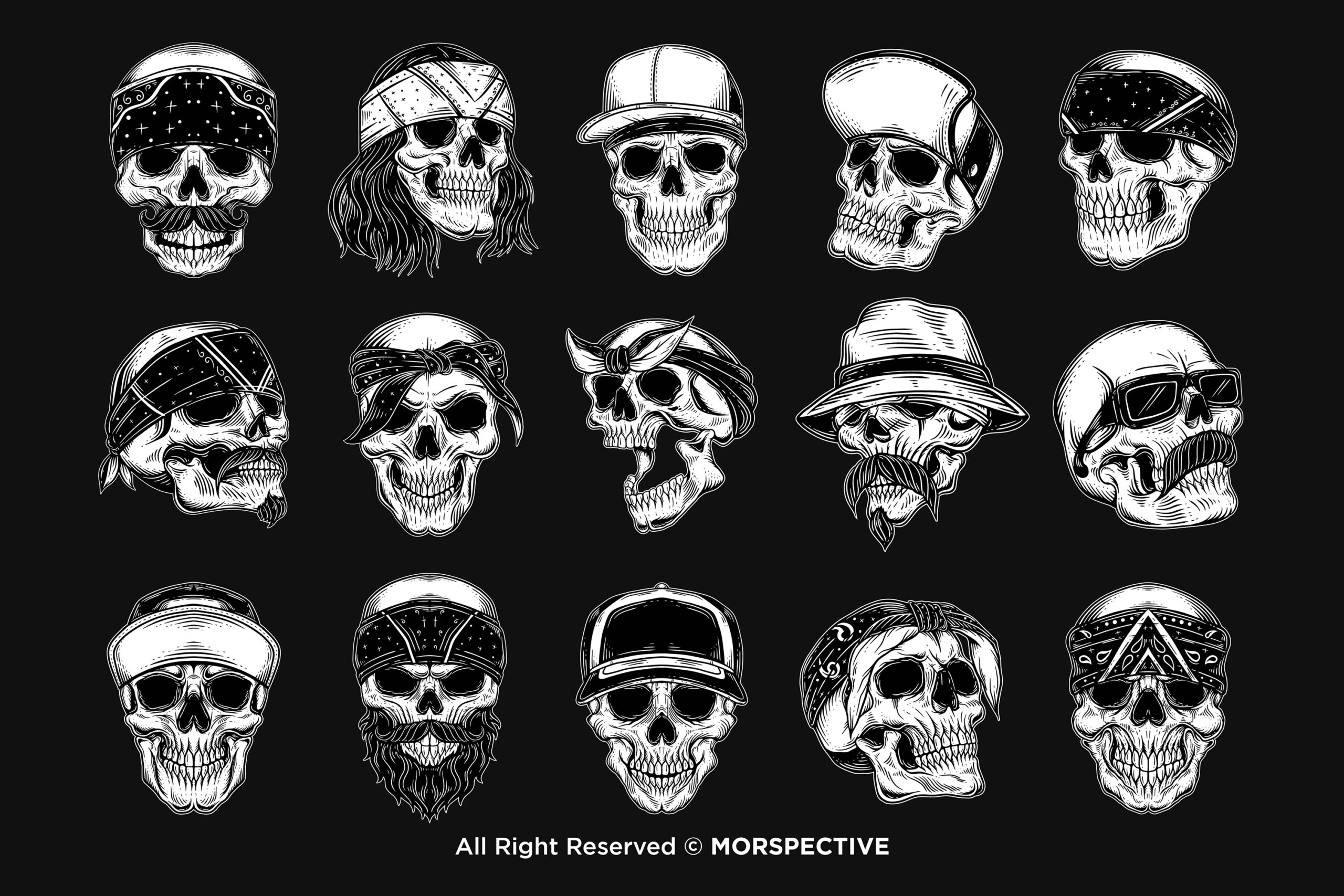 15 Set Bundle Skull Gangster - Image 5