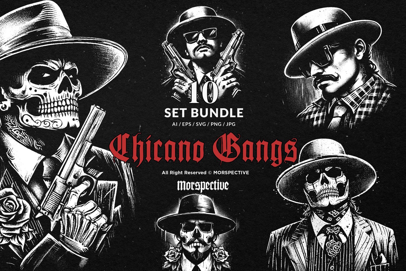 10 Bundle Dark Art Chicano Gangster 1 10 Bundle Dark Art Chicano Gangster