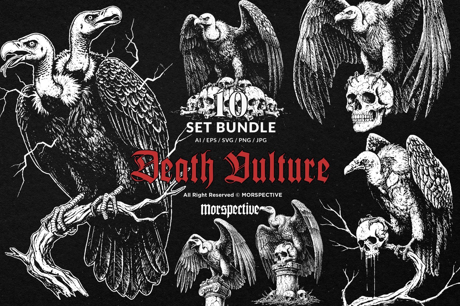 10 Bundle Dark Art Death Vulture 1 10 Bundle Dark Art Death Vulture