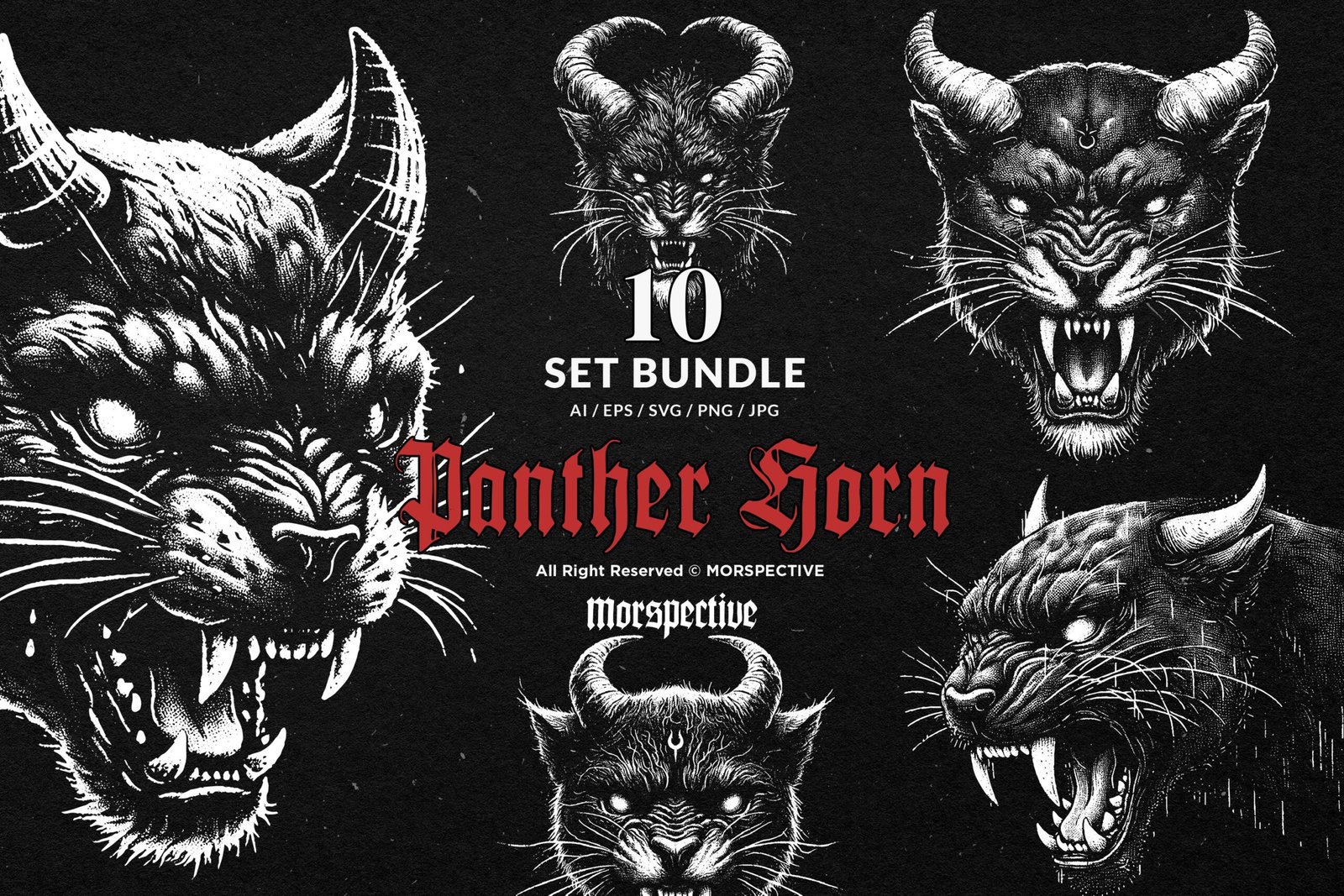 10 Bundle Dark Art Panther Horn 1 10 Bundle Dark Art Panther Horn