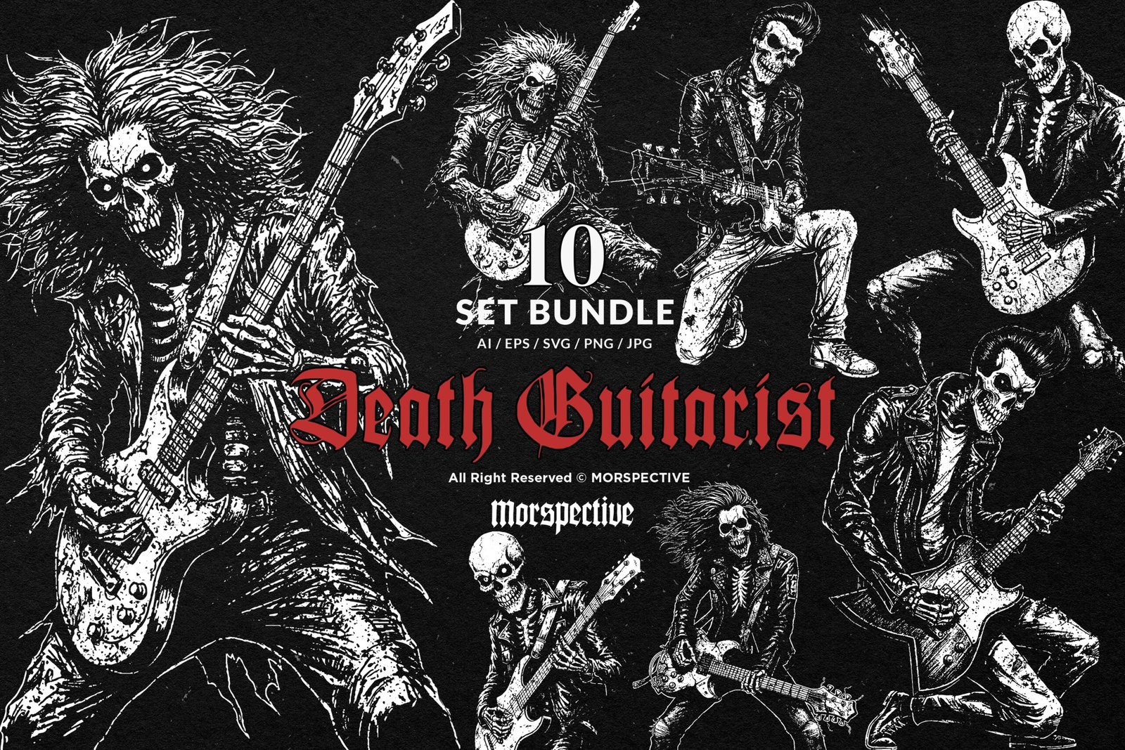 10 Bundle Dark Art Death Guitarist 1 10 Bundle Dark Art Death Guitarist