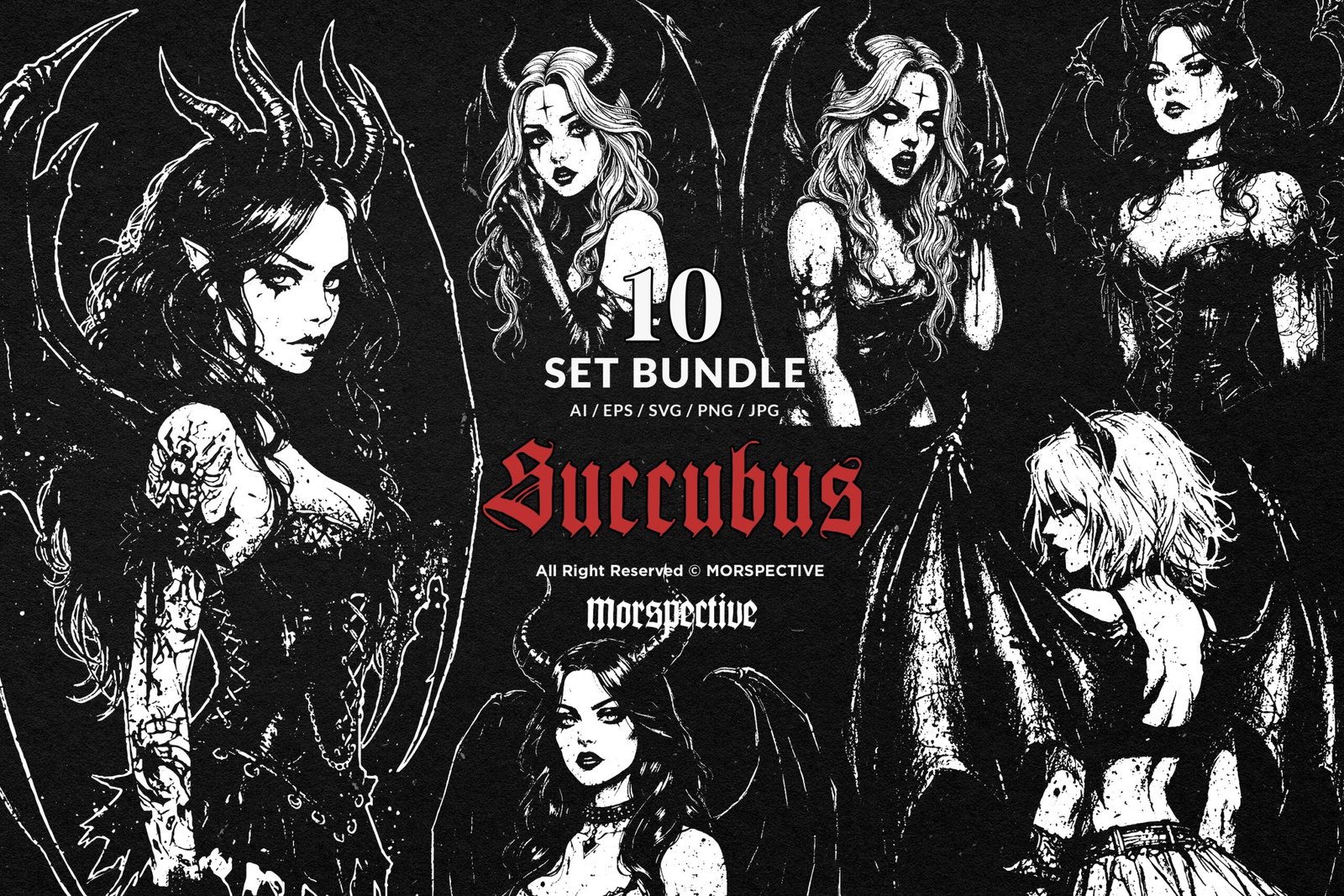 10 Bundle Dark Art Succubus Devil 1 10 Bundle Dark Art Succubus Devil