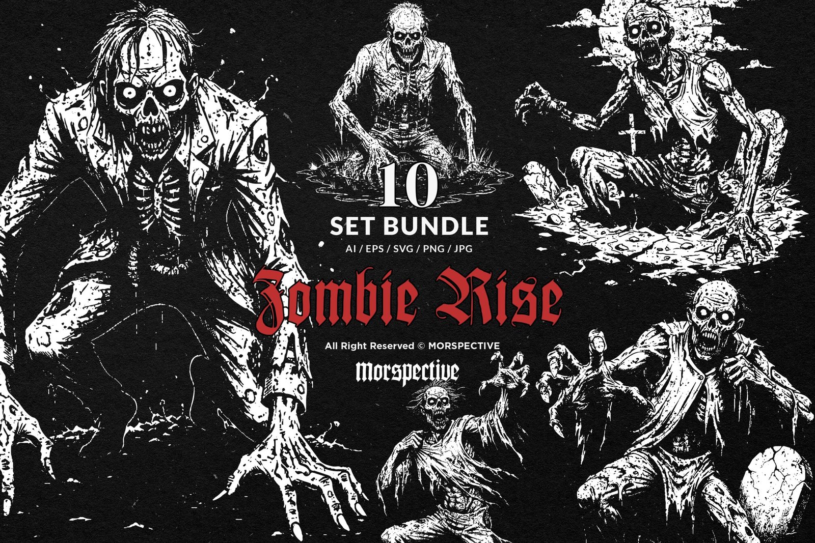10 Bundle Dark Art Zombie Rise 1 10 Bundle Dark Art Zombie Rise