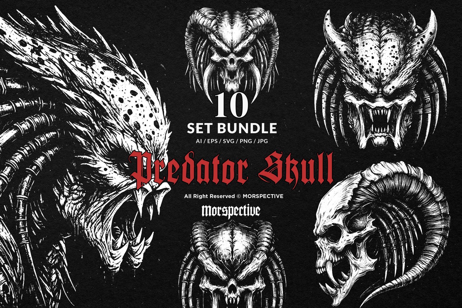 10 Bundle Dark Art Predator Monster 1 10 Bundle Dark Art Predator Monster