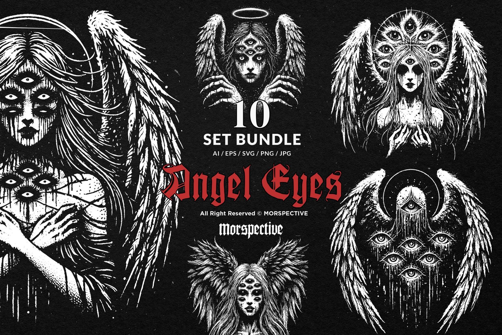 10 Bundle Dark Art Angel Eyes 1 10 Bundle Dark Art Angel Eyes