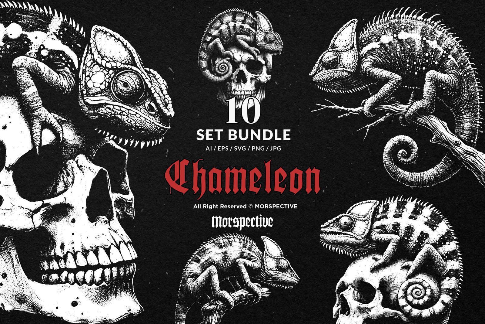 10 Bundle Dark Art Chameleon 1 10 Bundle Dark Art Chameleon