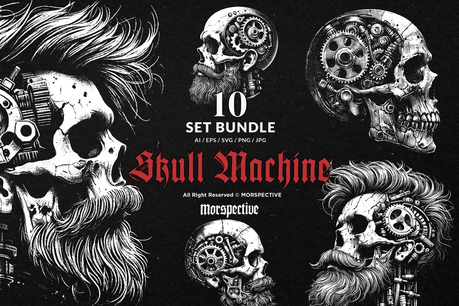 10 Bundle Dark Art Skull Machine 1 10 Bundle Dark Art Skull Machine