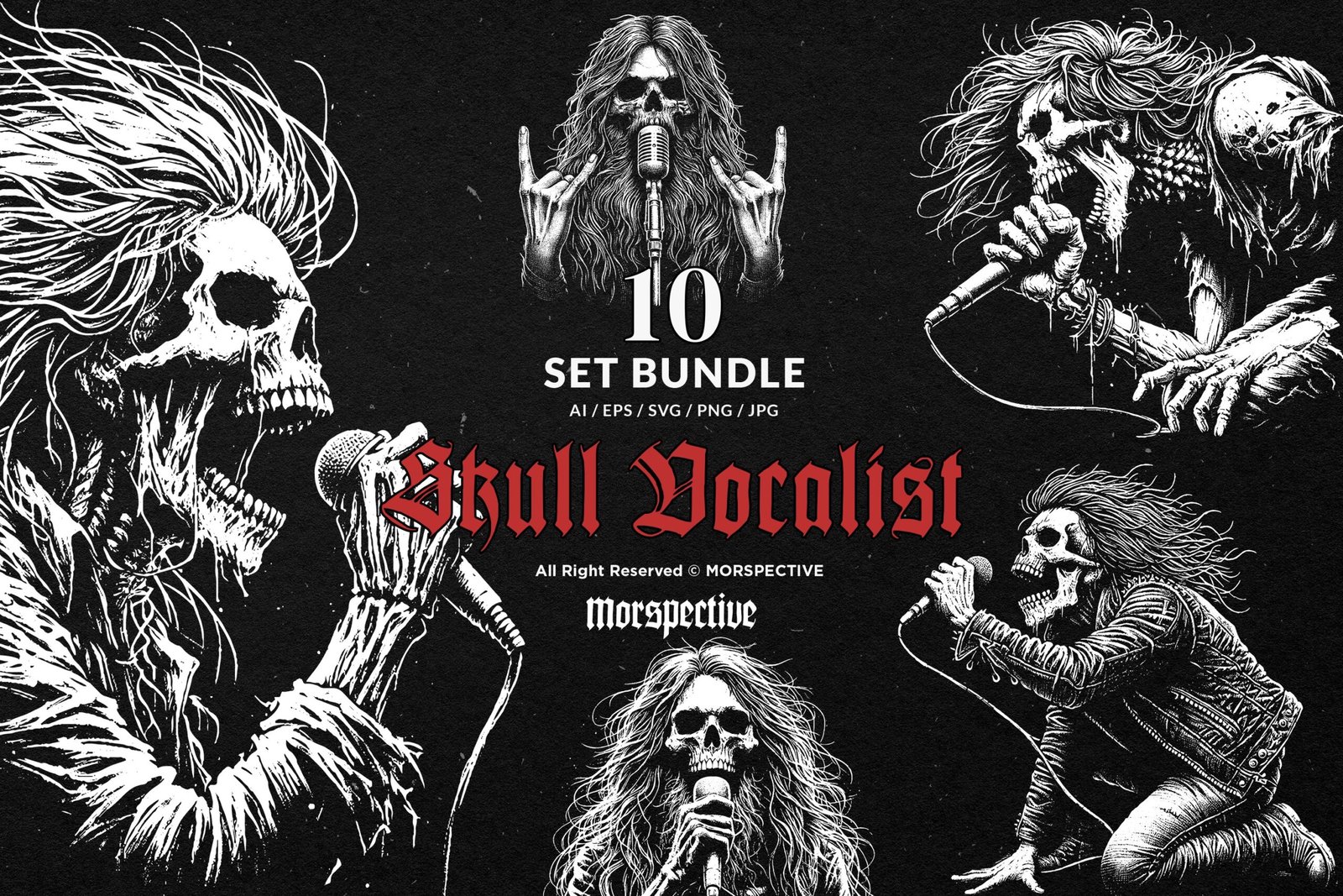 10 Bundle Dark Art Skull Vocalist 1 10 Bundle Dark Art Skull Vocalist