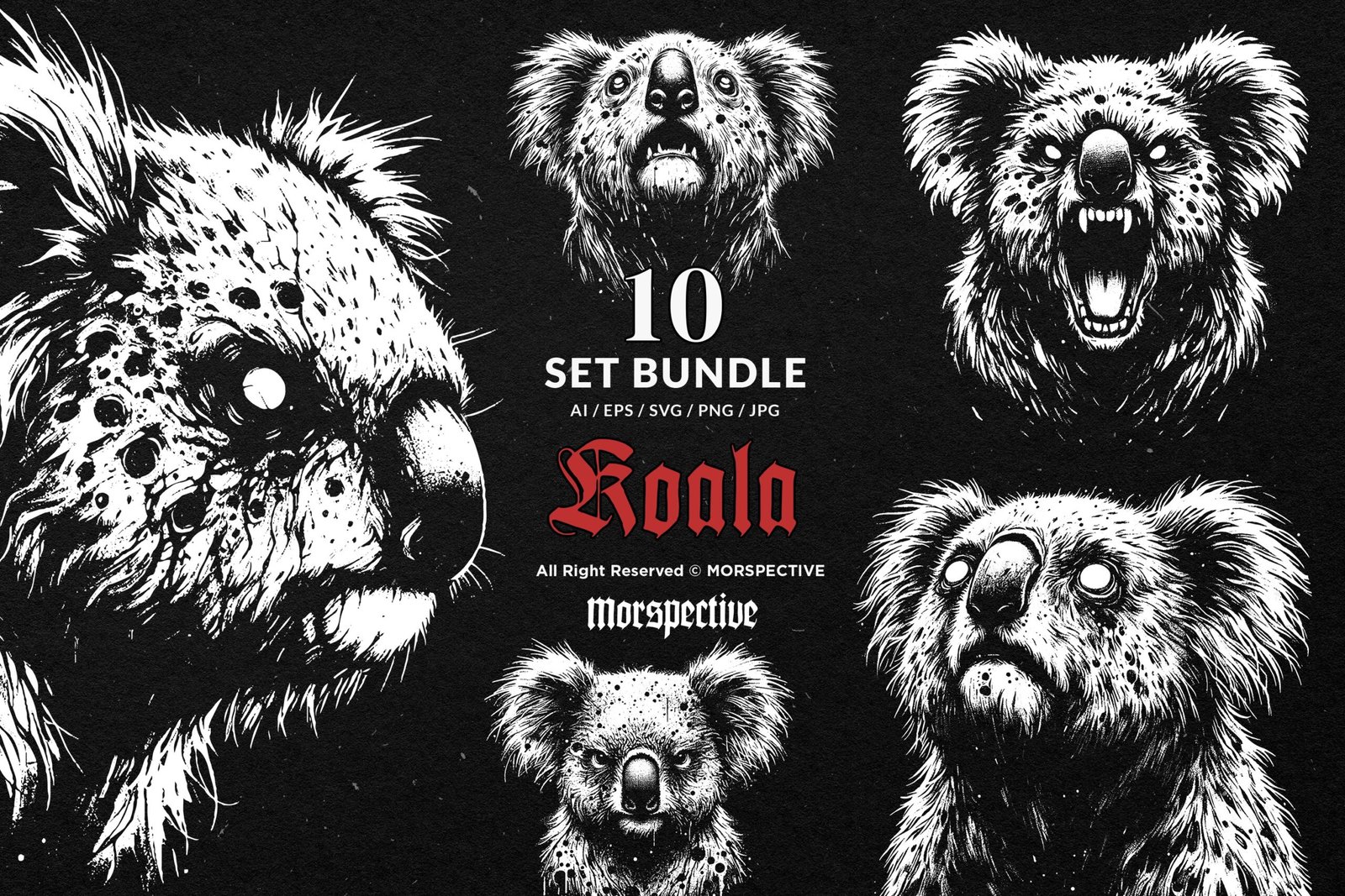 10 Bundle Dark Art Koala 1 10 Bundle Dark Art Koala